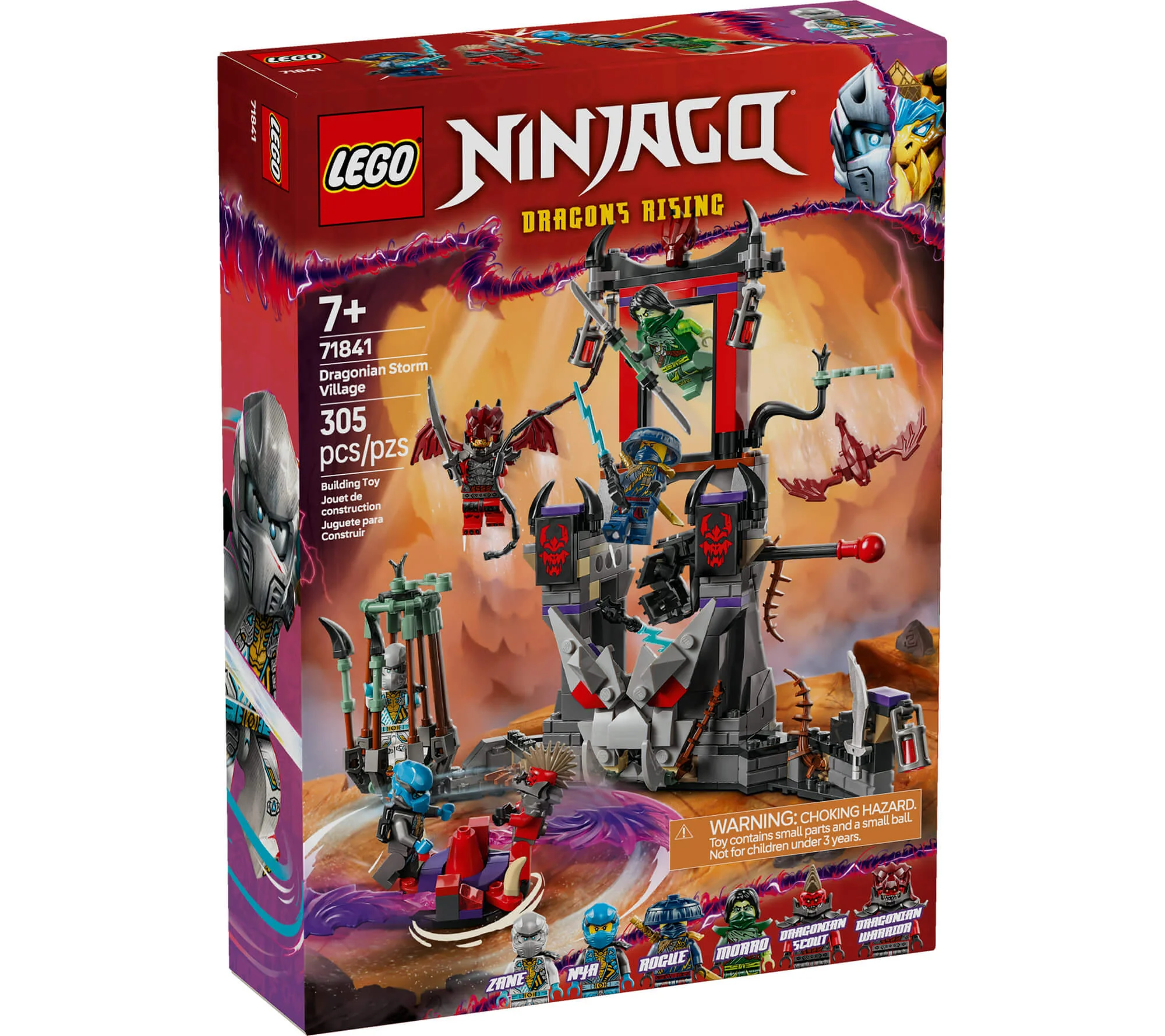 LEGO NINJAGO Dragonian Storm Village 305-Piece Battle Arena Playset 71841 - Image 2
