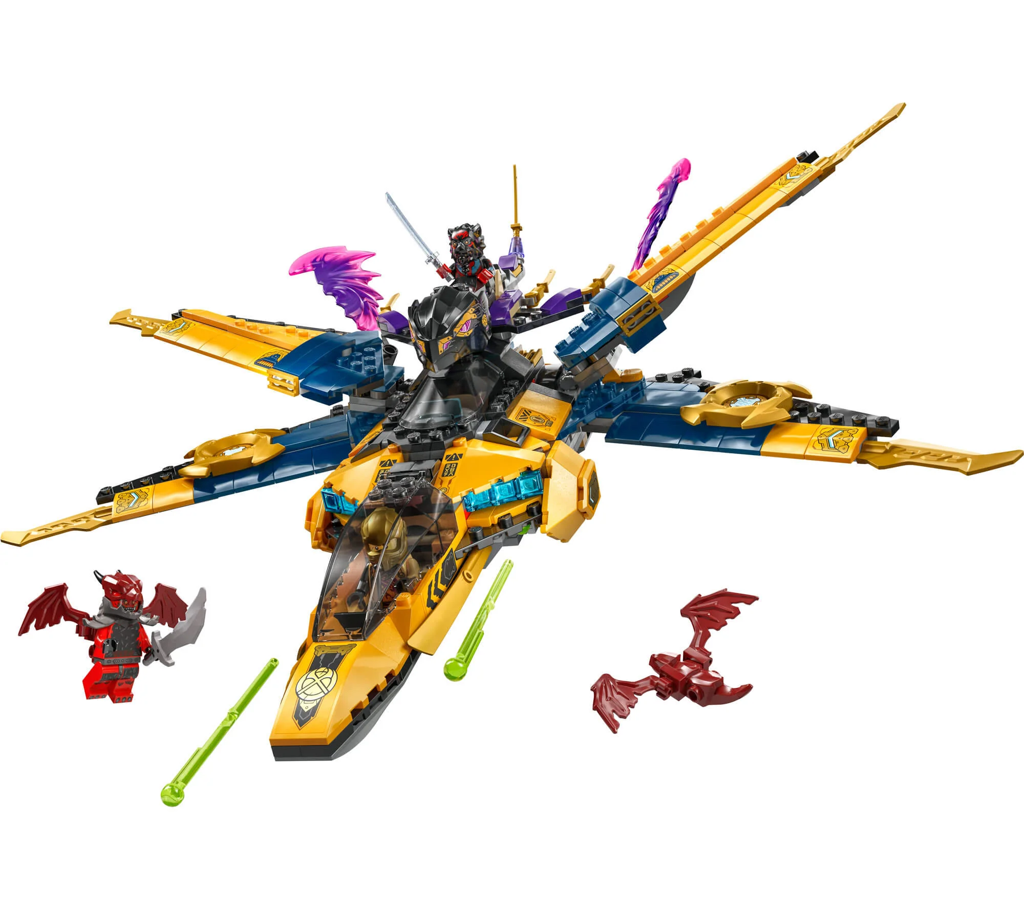 LEGO NINJAGO Ras and Arin’s Super Storm Jet Toy 71833 - 510 Pieces - Image 3