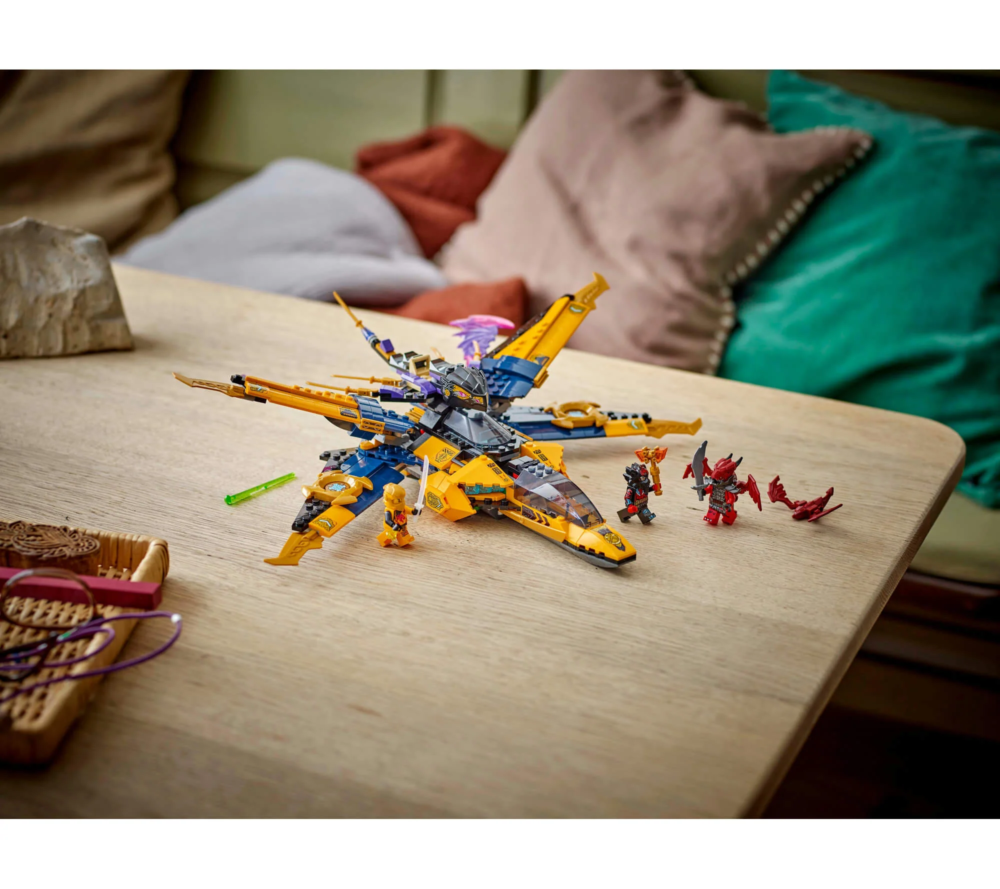 LEGO NINJAGO Ras and Arin’s Super Storm Jet Toy 71833 - 510 Pieces - Image 4