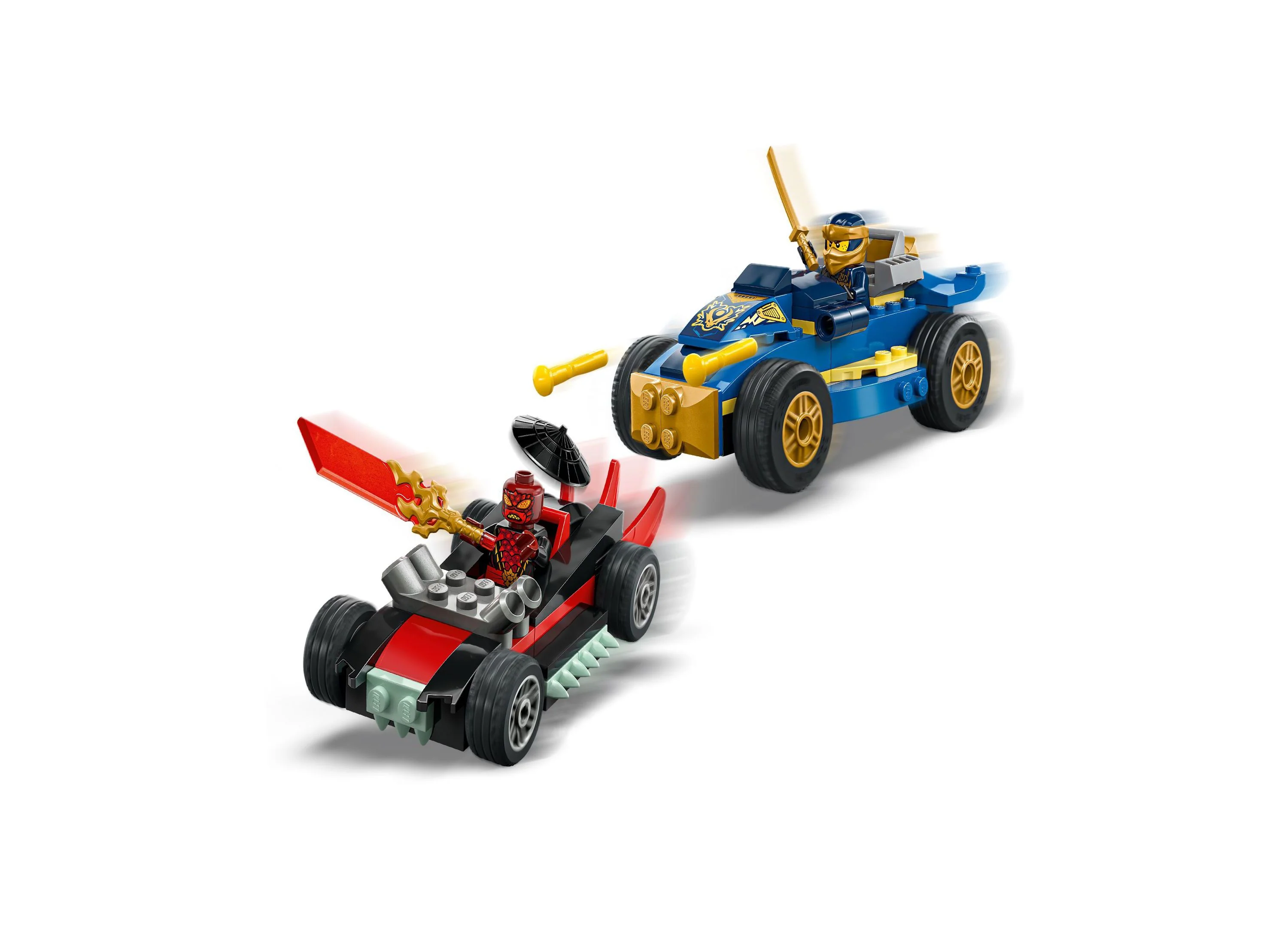 LEGO NINJAGO 111-Piece Rogue vs. Drix Race Car Duel Set 71840 - Image 5