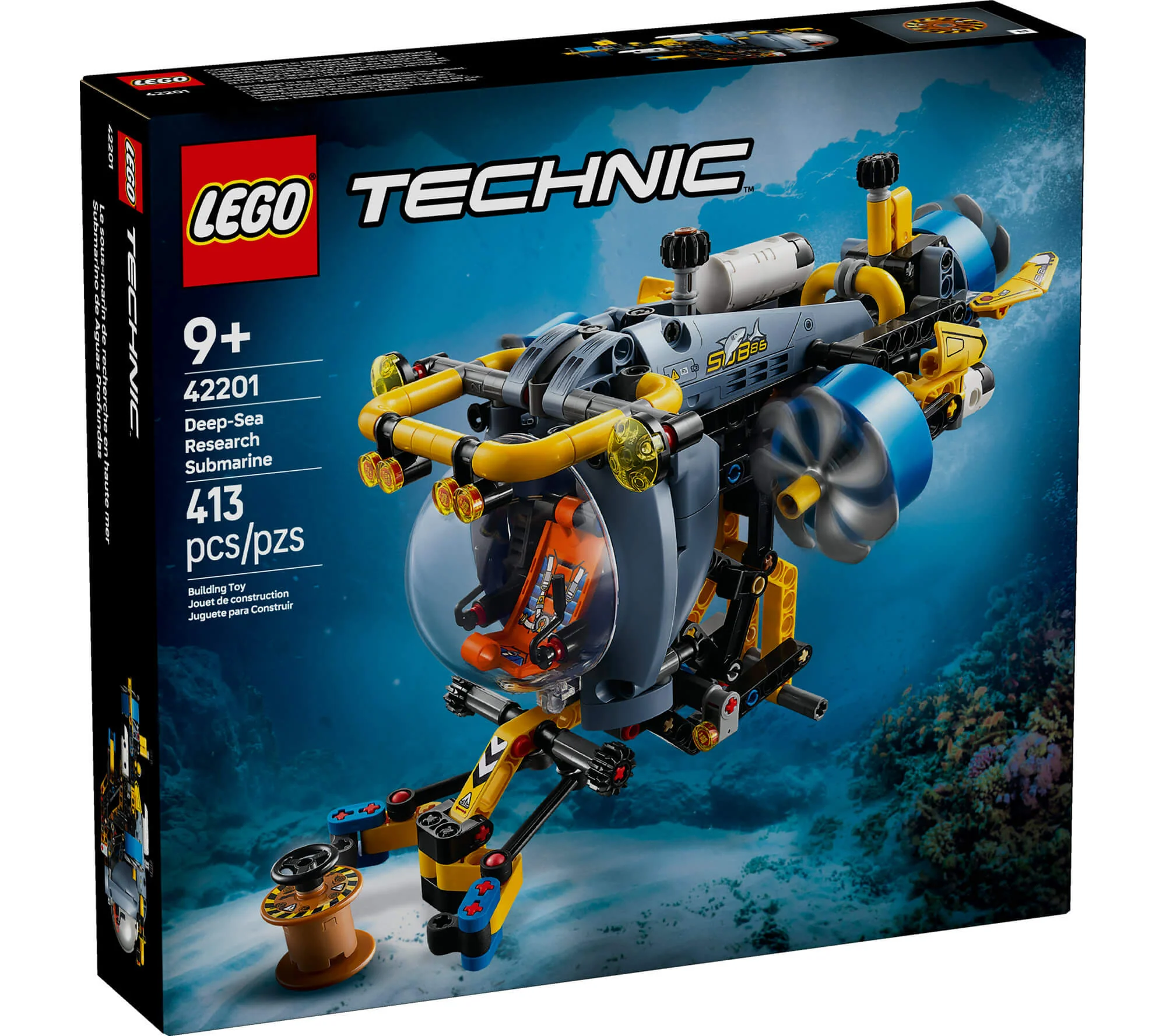 LEGO Technic Deep-Sea Research Submarine 413-Piece Building Set 42201 - Image 2