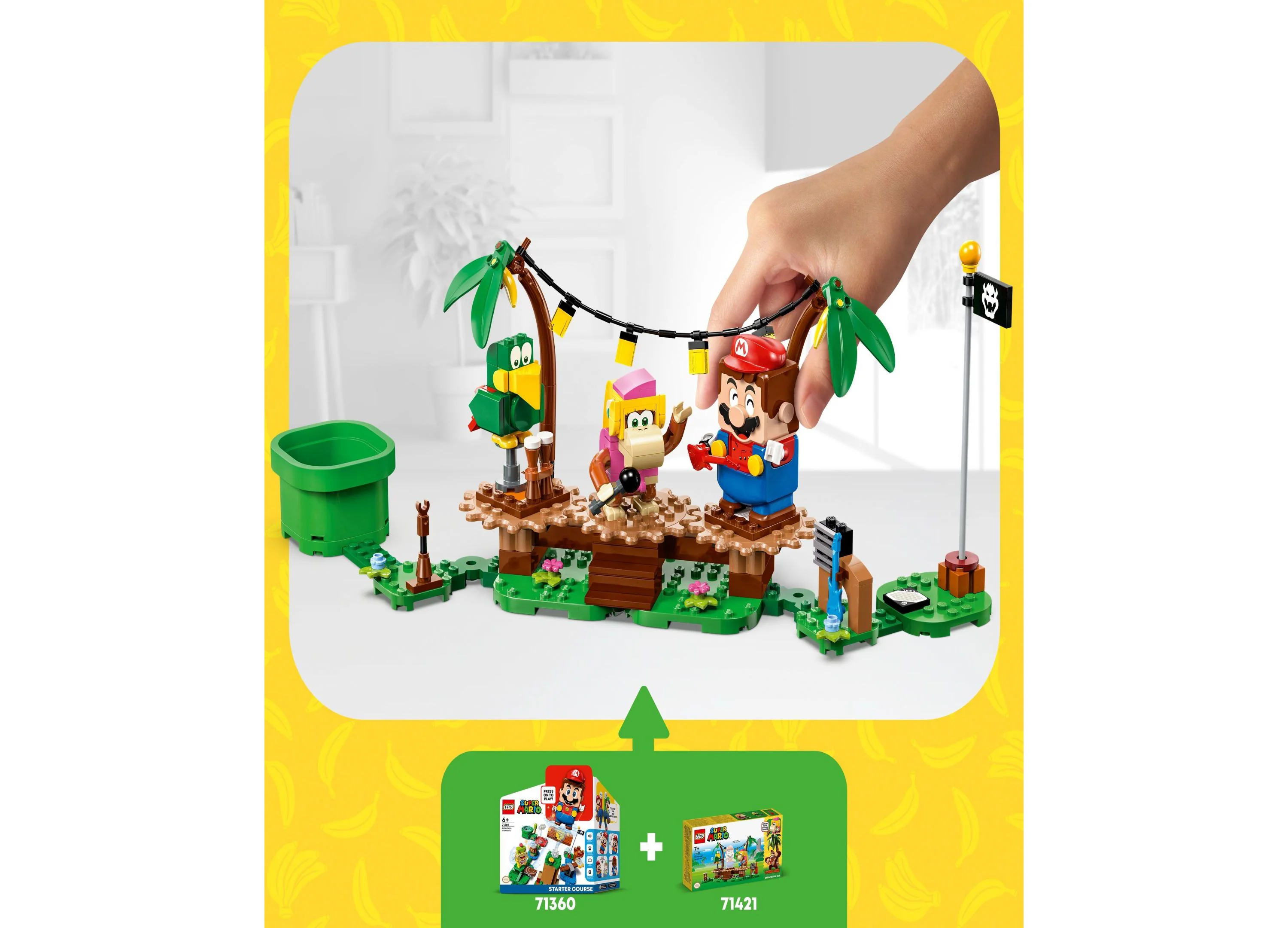 LEGO® Super Mario 71421nDixie Kong's Jungle Jam Expansion Toy Building Set with Dixie Kong & Squawks Minifigures - Image 3