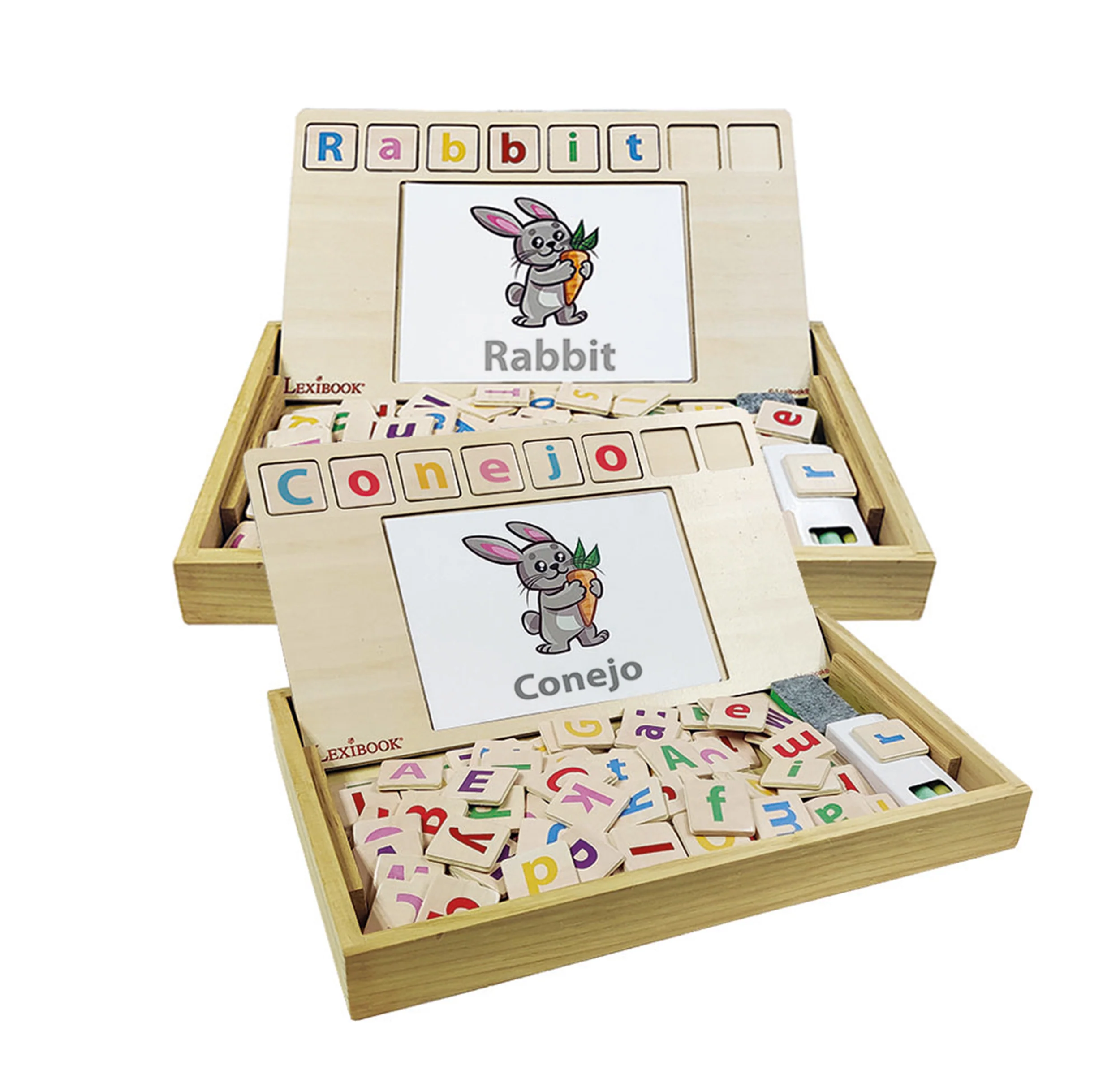 Lexibook Bio Toys Word School - Bilingual Learning Set in English and Spanish - Image 3