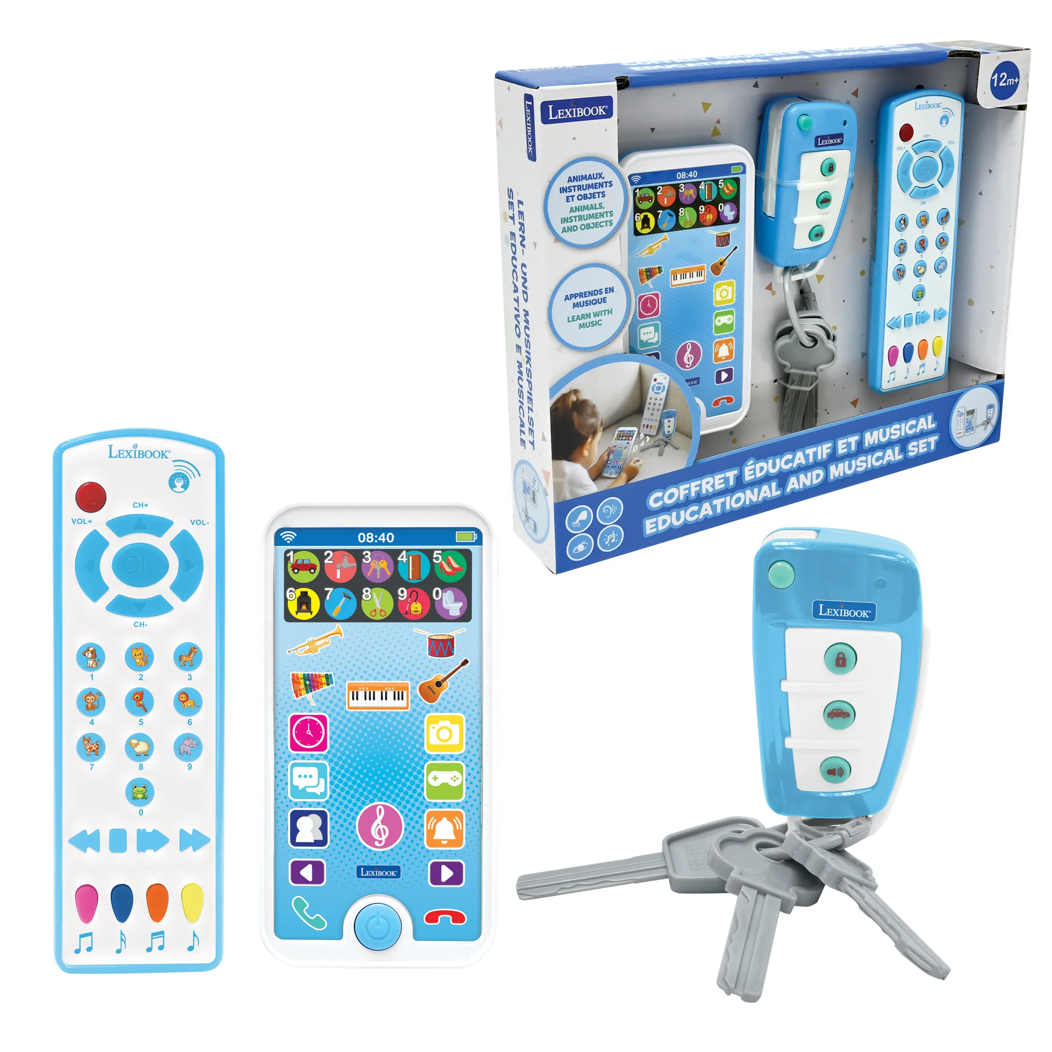 LEXIBOOK Educational Cell Phone, Remote Control and Keychain - Image 12