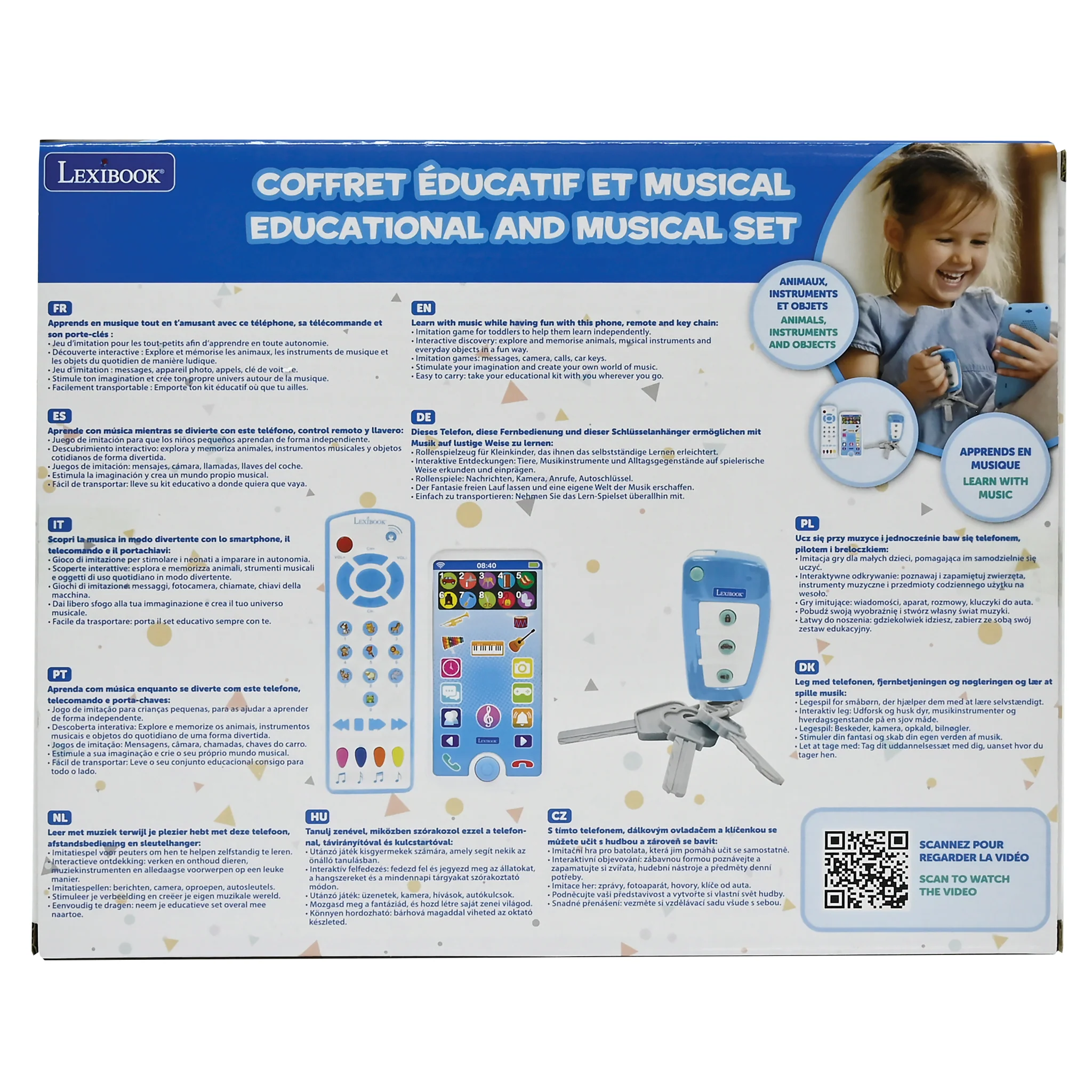 LEXIBOOK Educational Cell Phone, Remote Control and Keychain - Image 6