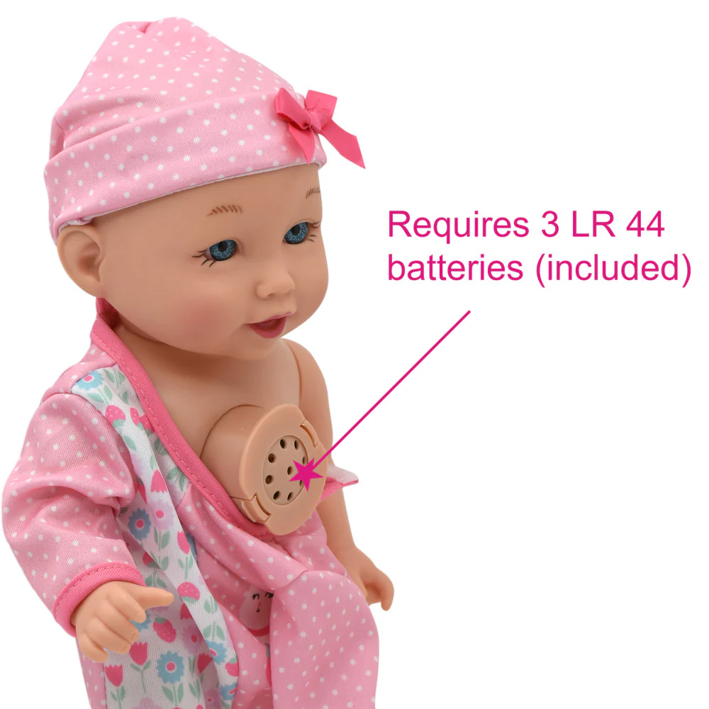 Little Darlings 12-inch - Pink Strawberry Kitty Playtime Doll - Image 3