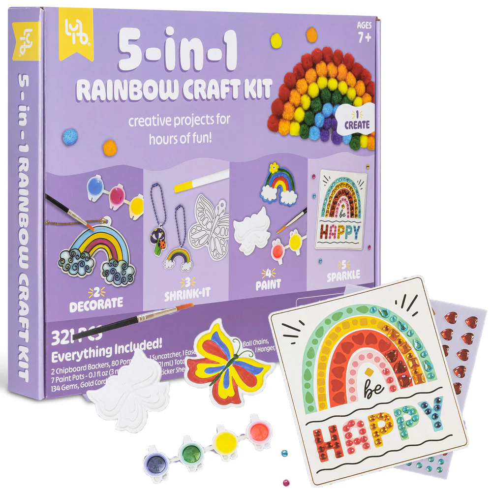 Little Yellow Bicycle Rainbow Explorer 5-in-1 Craft Kit - Colorful - Image 3