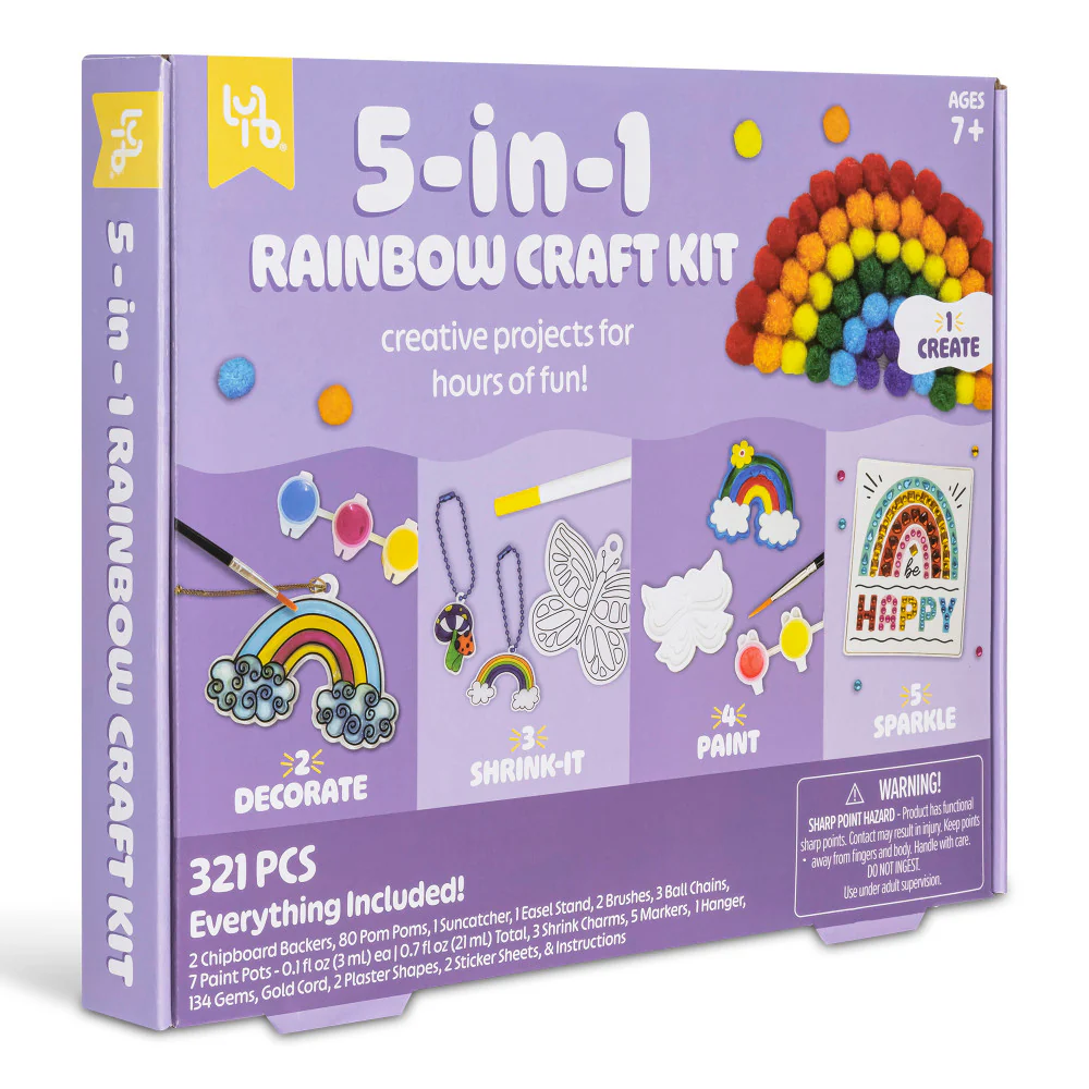 Little Yellow Bicycle Rainbow Explorer 5-in-1 Craft Kit - Colorful - Image 5