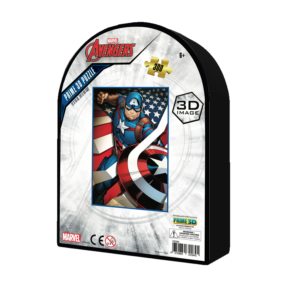 Marvel Avengers Captain America 3D Lenticular Puzzle - 300 pc - Image 3