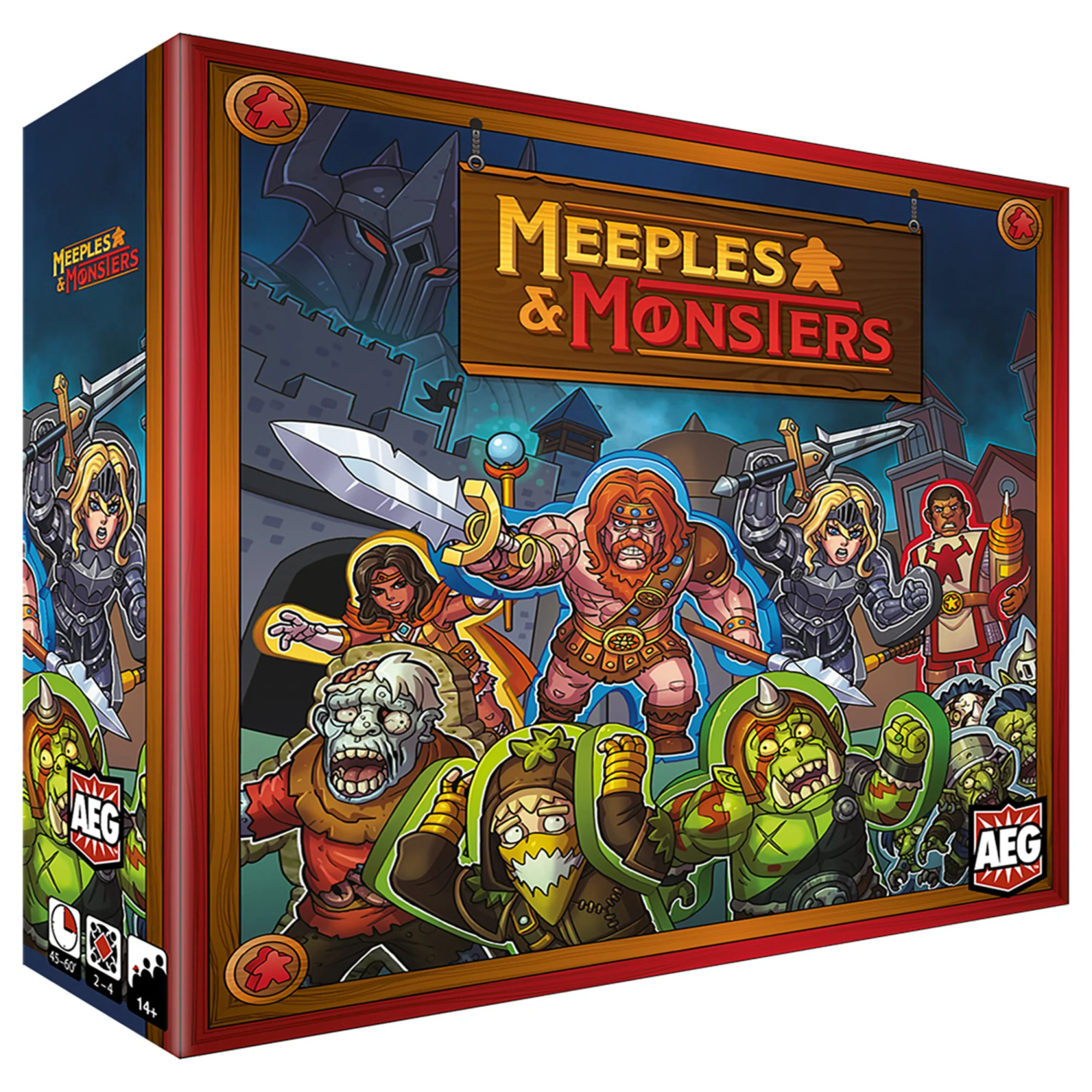 Meeples & Monsters Medieval Fantasy Board Game by AEG