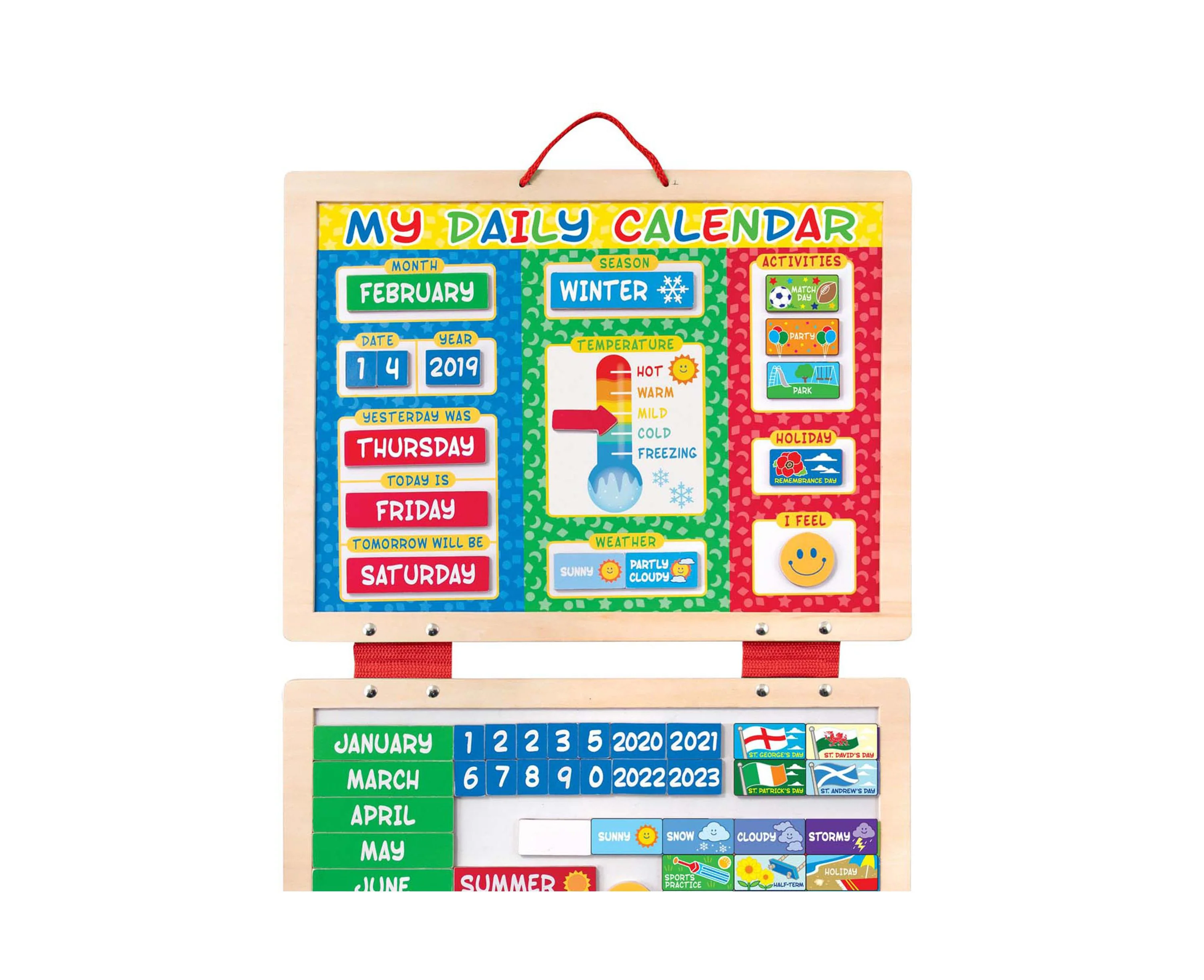 Melissa & Doug Daily Magnetic Calendar - Educational Toy - Image 3
