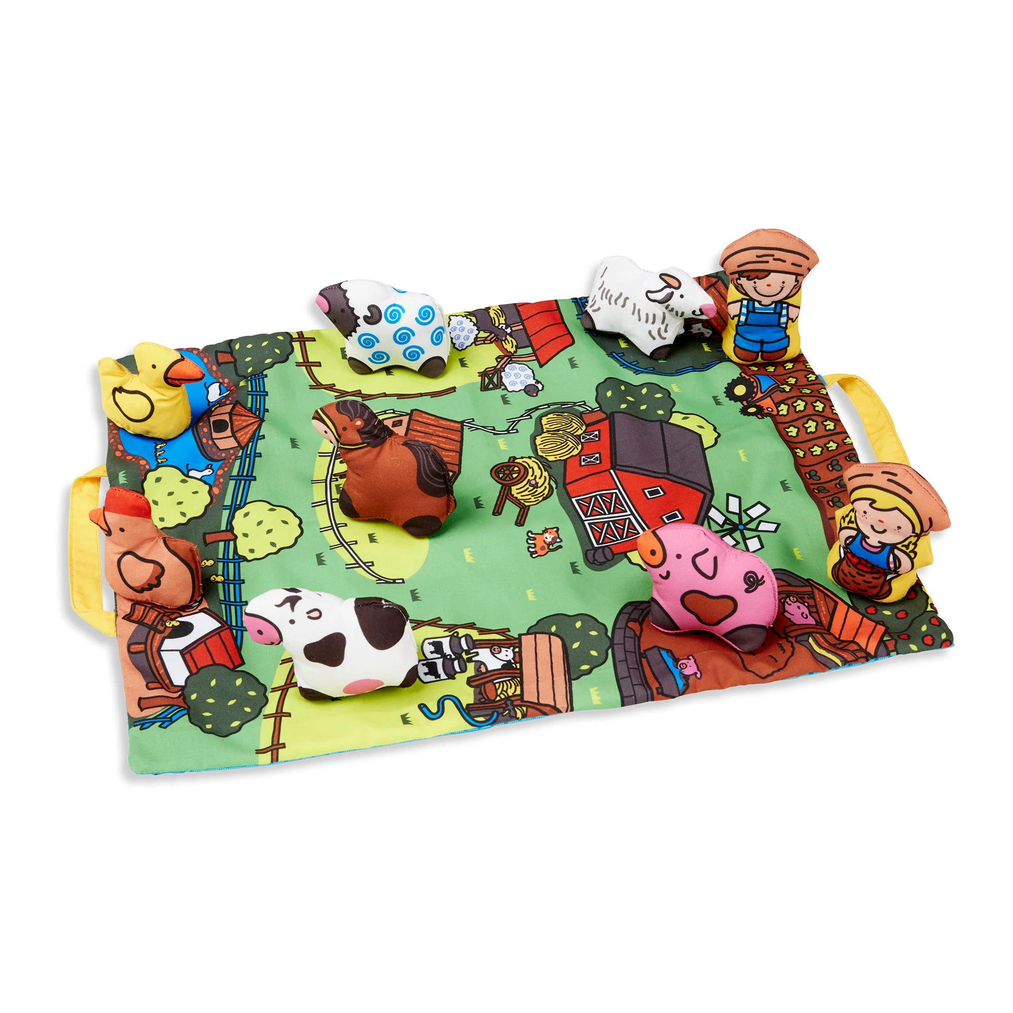 Melissa & Doug Take-Along Farm Play Mat – Interactive Toddler Activity Set - Image 3
