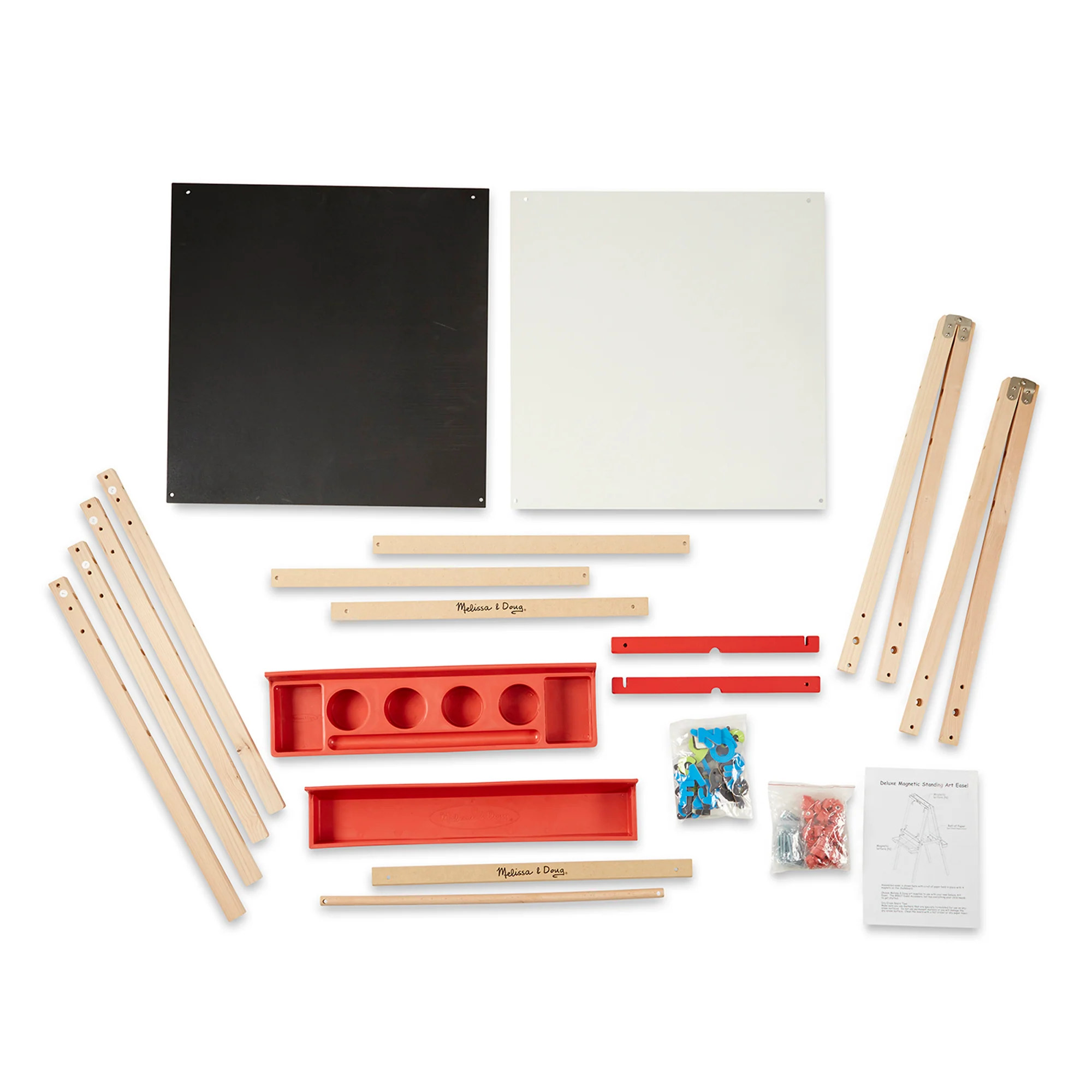 Melissa & Doug Deluxe Magnetic Art Easel for Kids - FSC-Certified Wood - Image 4