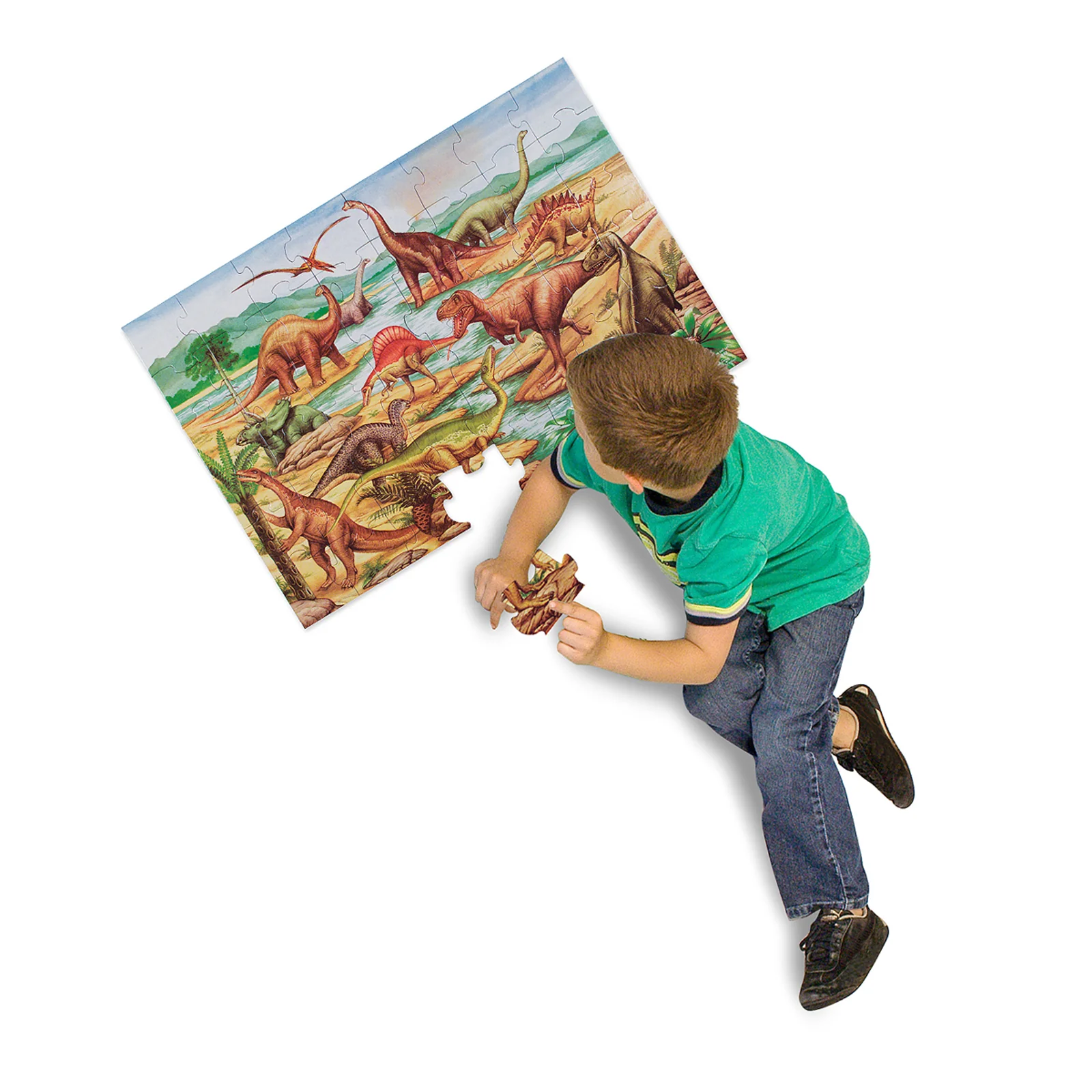 Melissa & Doug Dinosaurs Floor Puzzle - 48 pc - Image 4