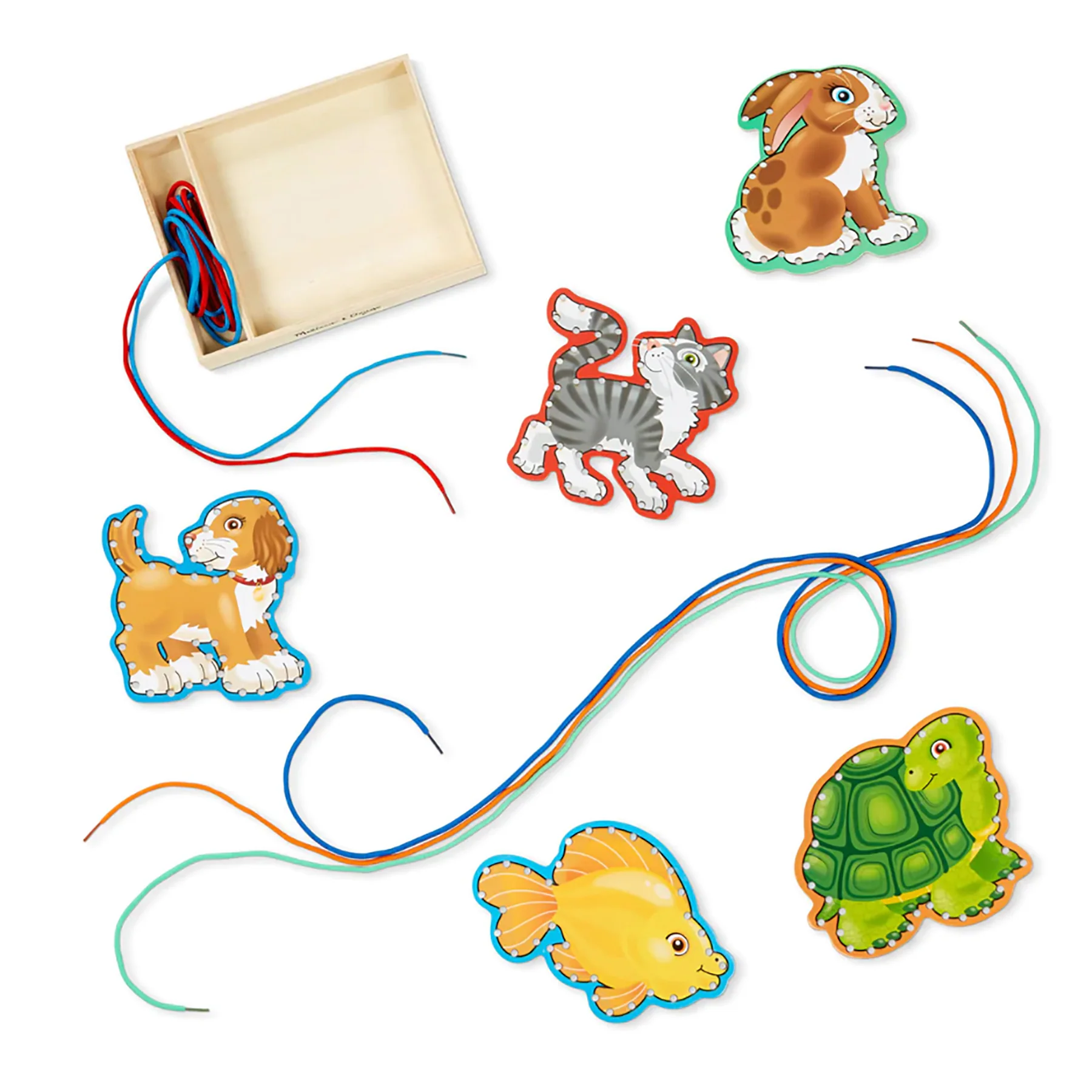 Melissa & Doug Lace & Trace Pets - Vibrant Animal-Themed Lacing Set - Image 2