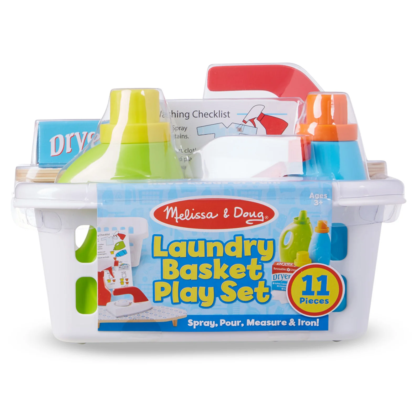 Melissa & Doug 11-Piece Laundry Basket Play Set - Image 2