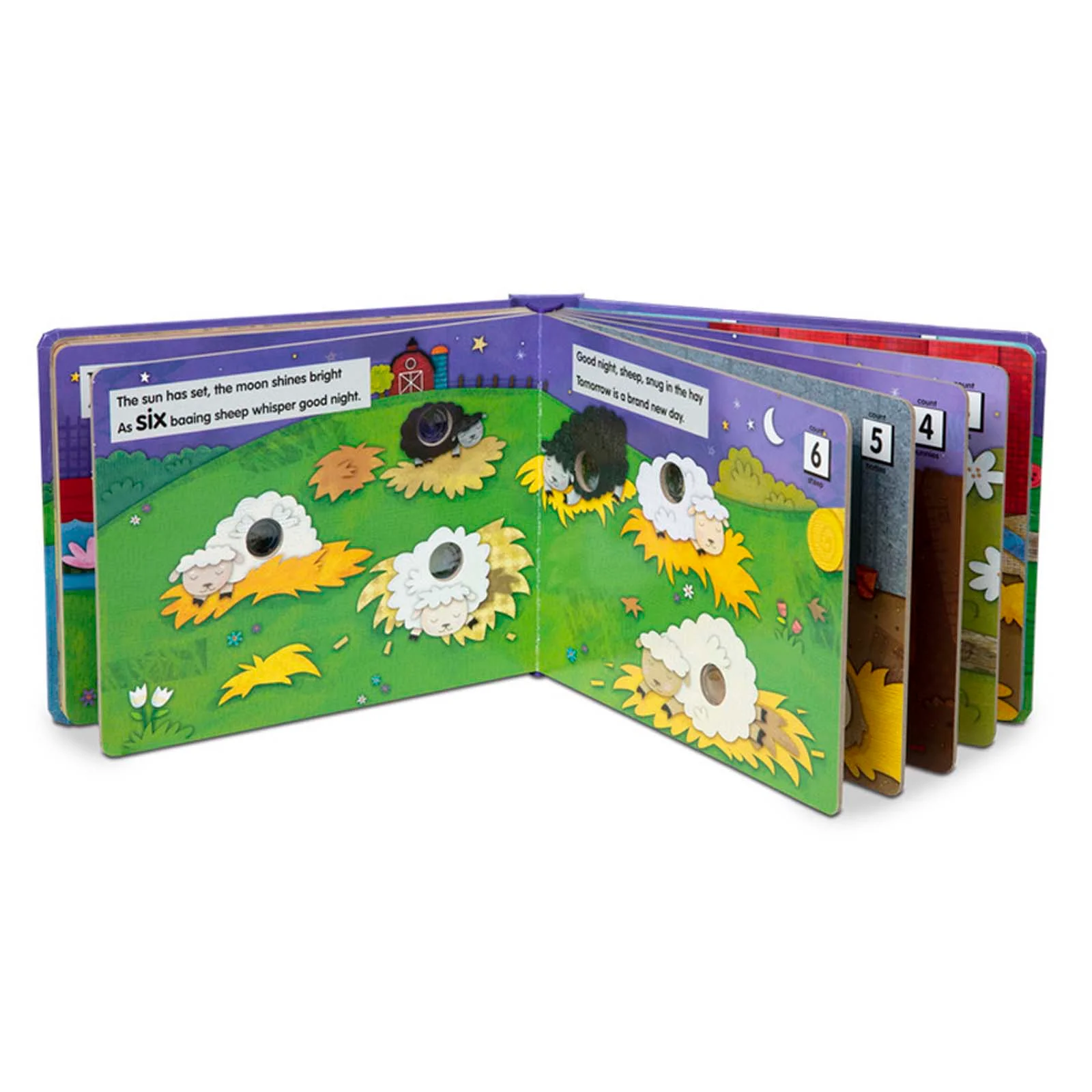 Melissa & Doug Poke-A-Dot! Good Night, Animals Board Book - Image 2