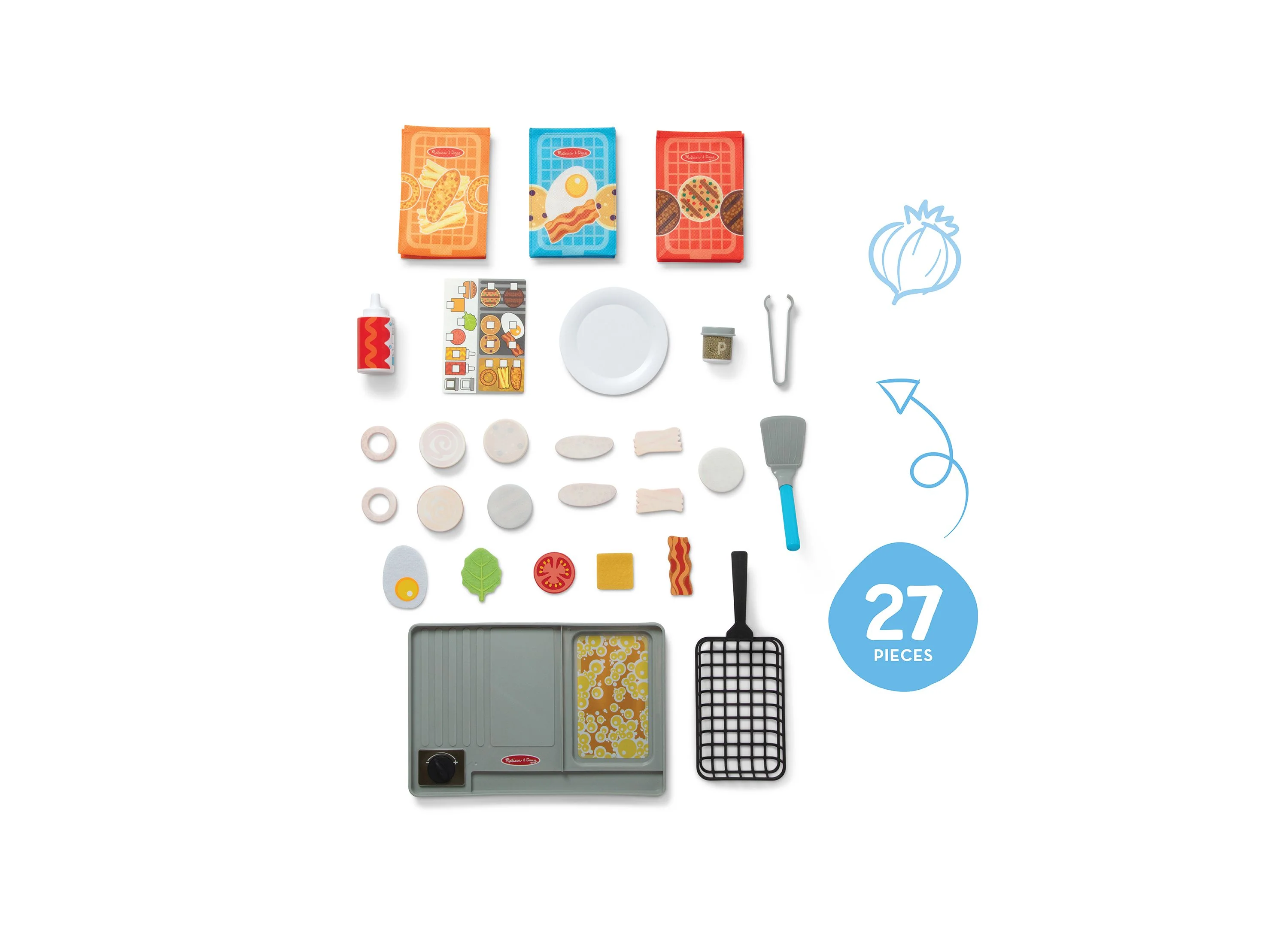 Melissa & Doug Water Wow Flip & Fry Play Set - Colorful Cooking Fun - Image 4