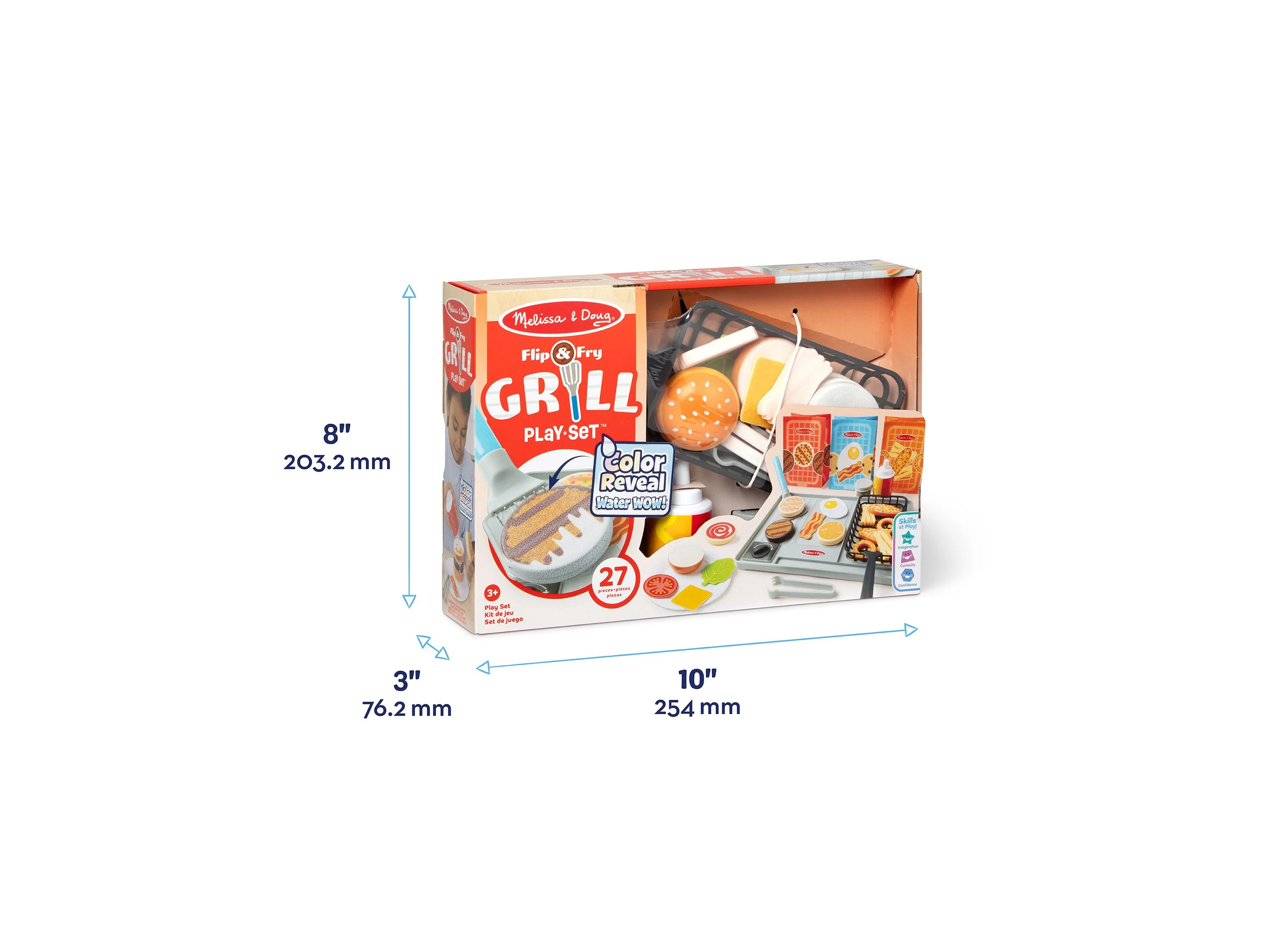 Melissa & Doug Water Wow Flip & Fry Play Set - Colorful Cooking Fun - Image 7