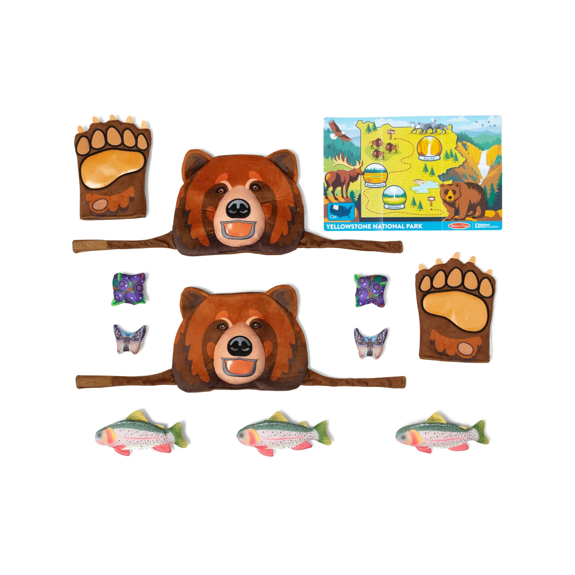 Melissa & Doug Yellowstone Grizzly Bear Pretend Play Set - Image 3