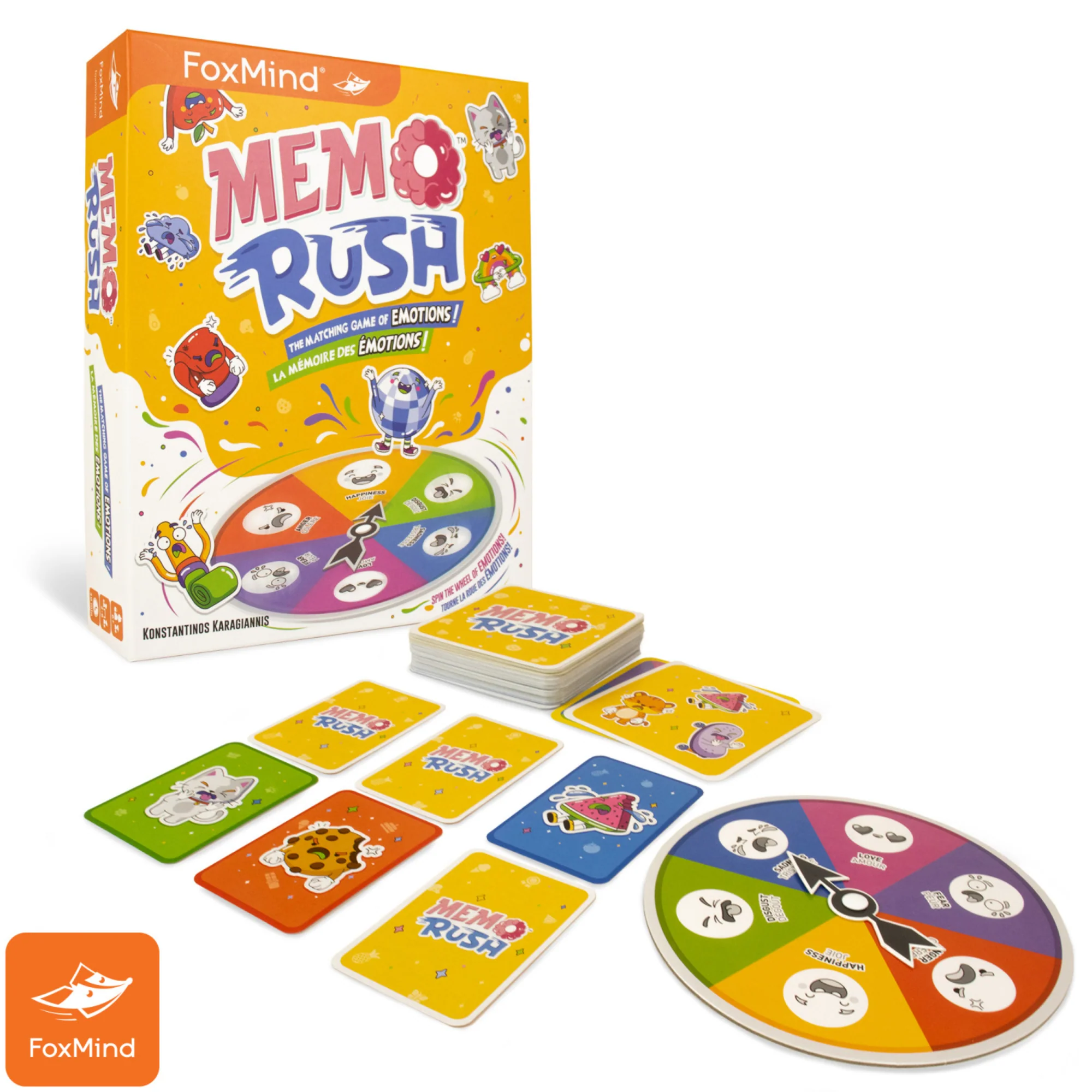 Memo Rush - FoxMind Matching Memory Emotion Game for Family Game Night - Image 3
