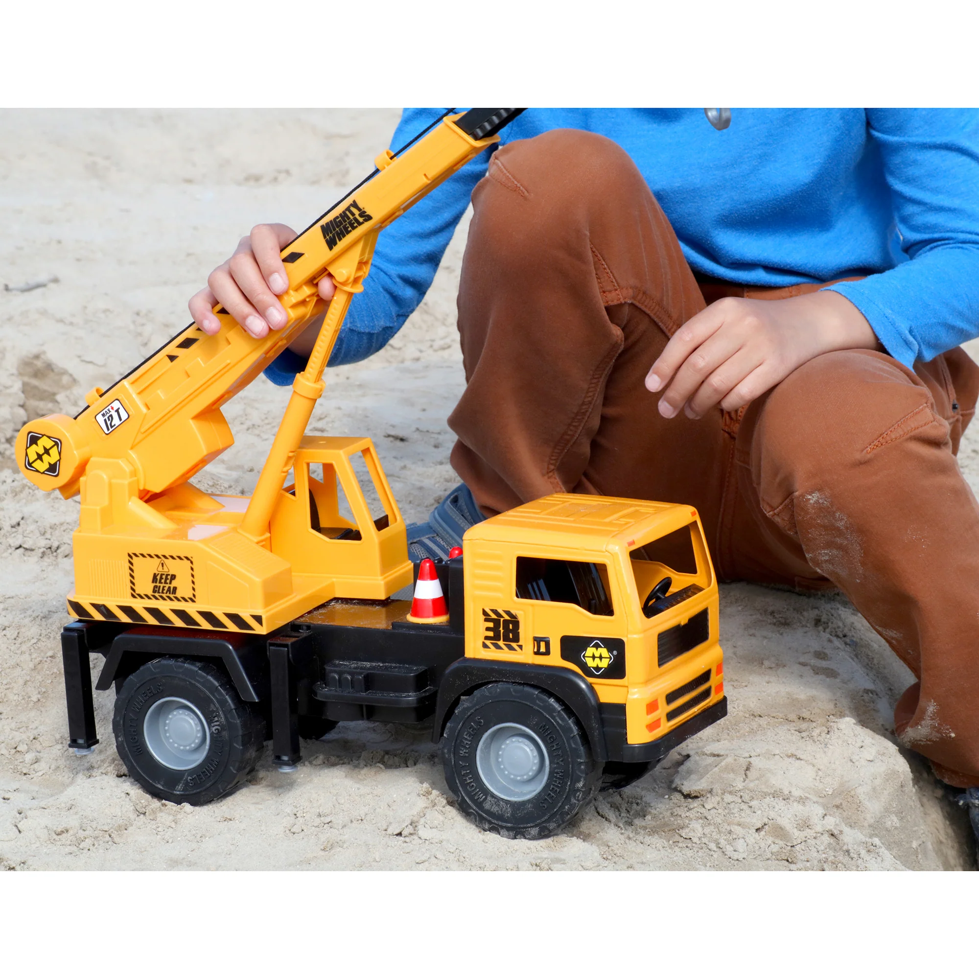 Mighty Wheels 16" Mobile Crane - Interactive Construction Toy - Image 4
