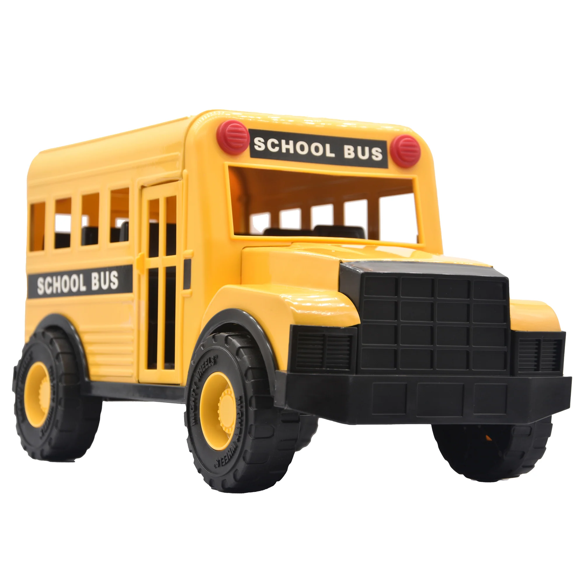 Mighty Wheels 16" Yellow School Bus with Interactive Doors - Image 2