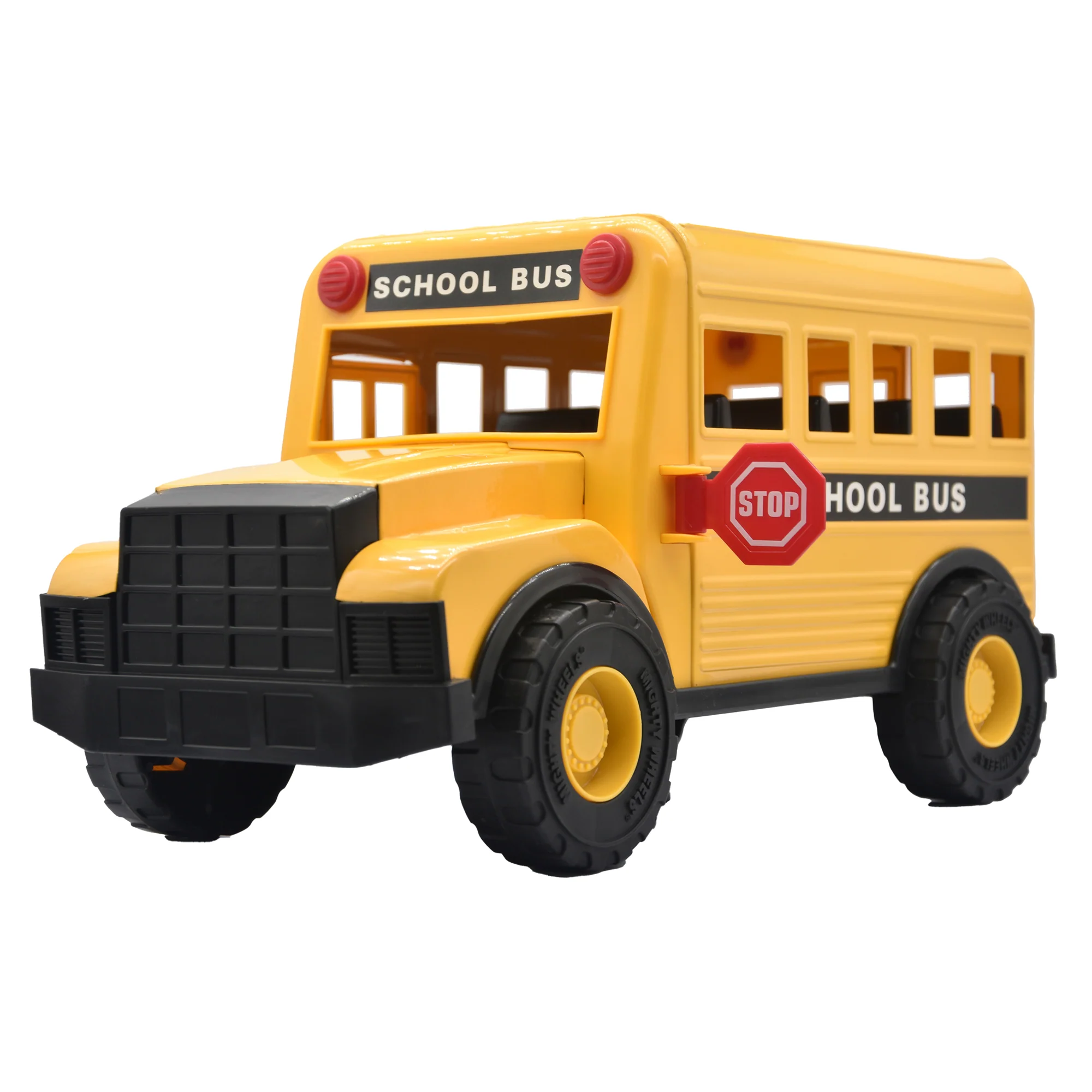 Mighty Wheels 16" Yellow School Bus with Interactive Doors - Image 3