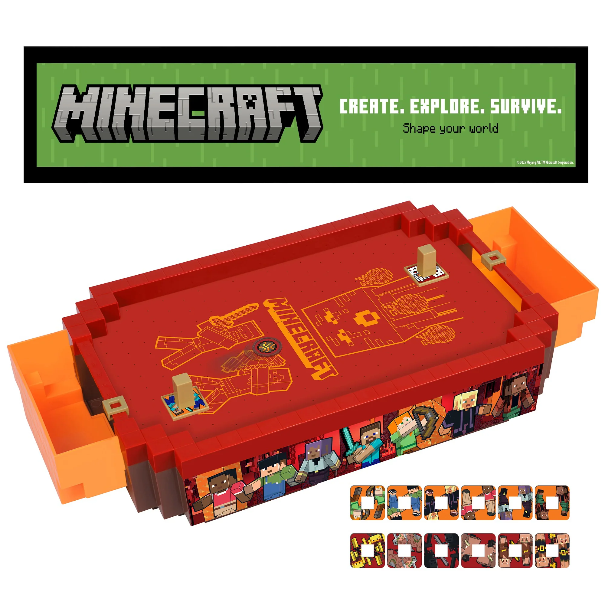 Minecraft Arcade Nether 17-Inch Tabletop Air Hockey Game - Image 3