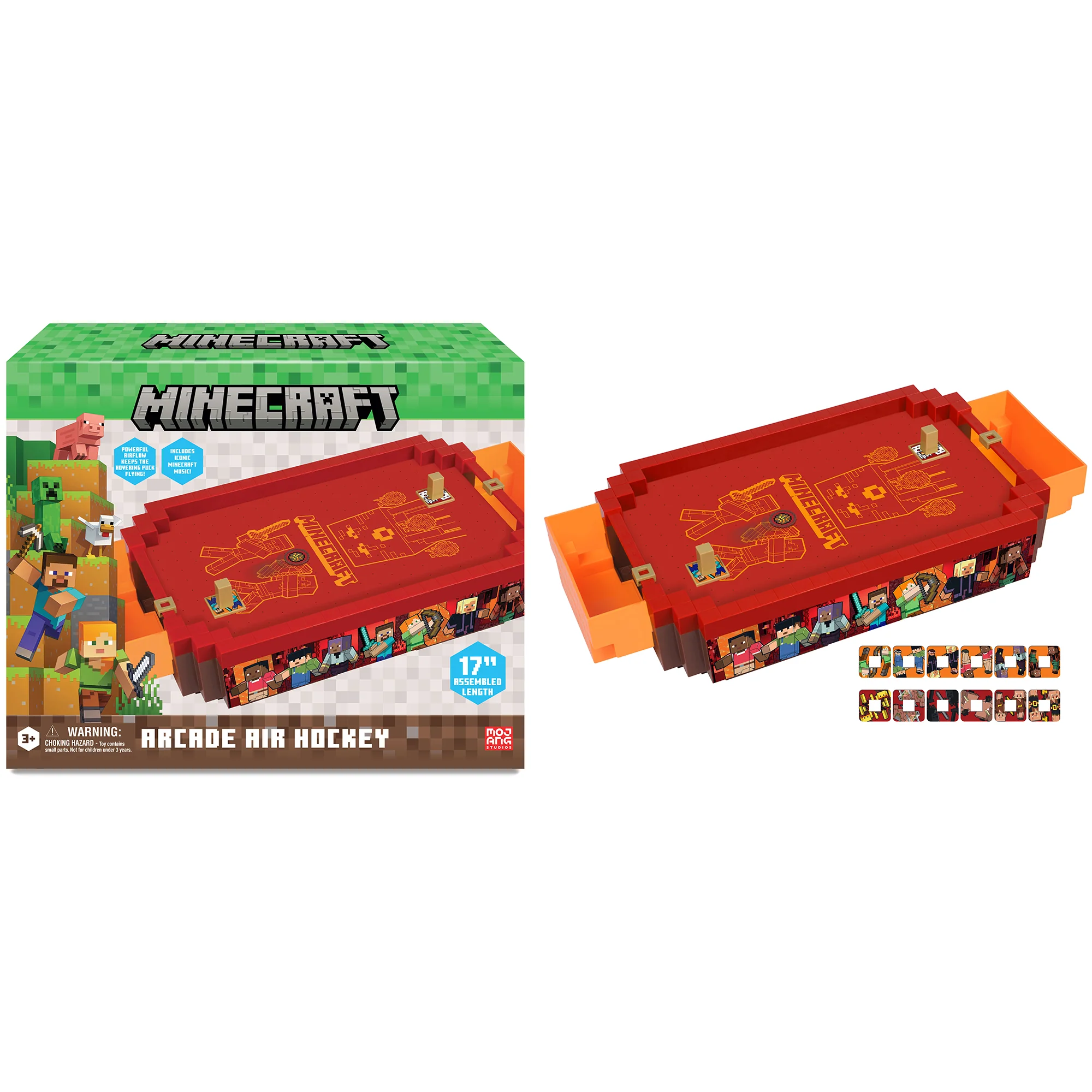 Minecraft Arcade Nether 17-Inch Tabletop Air Hockey Game - Image 5