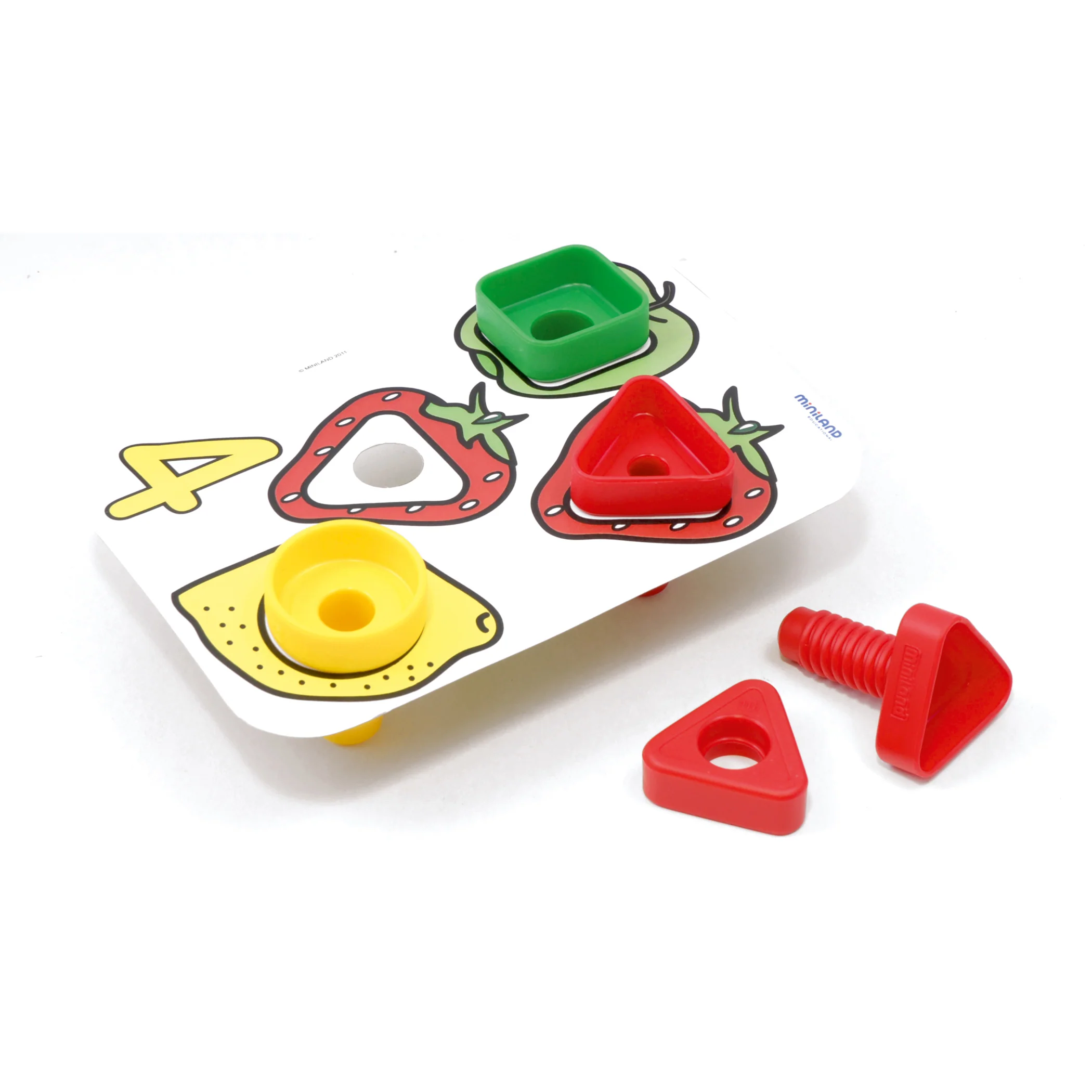 Miniland Educational Nuts & Bolts Activity Set - Colorful Learning Toy - 88 Pieces - Image 3