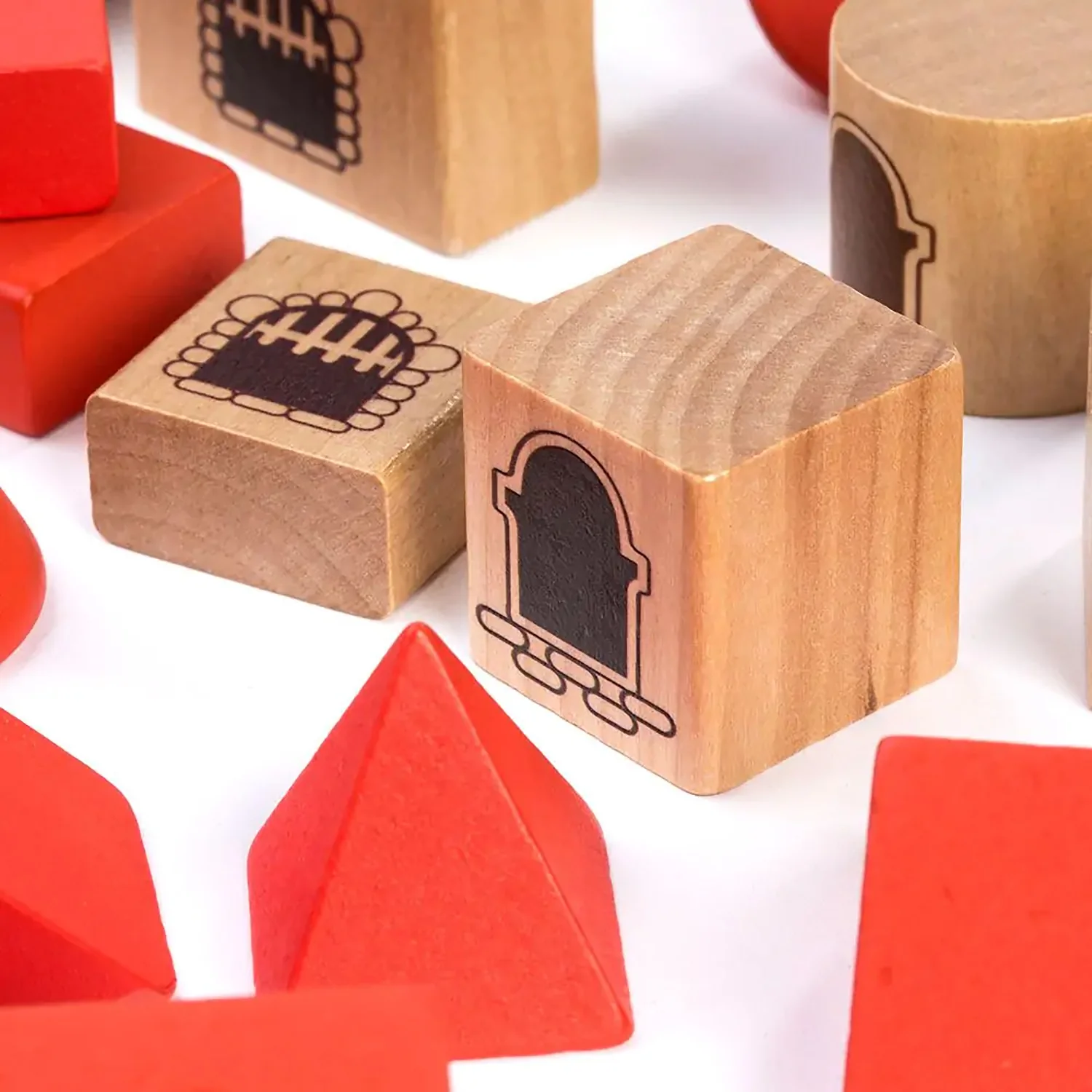 Miniland Eco-Friendly Wooden Stacking Castle Playset - Image 3