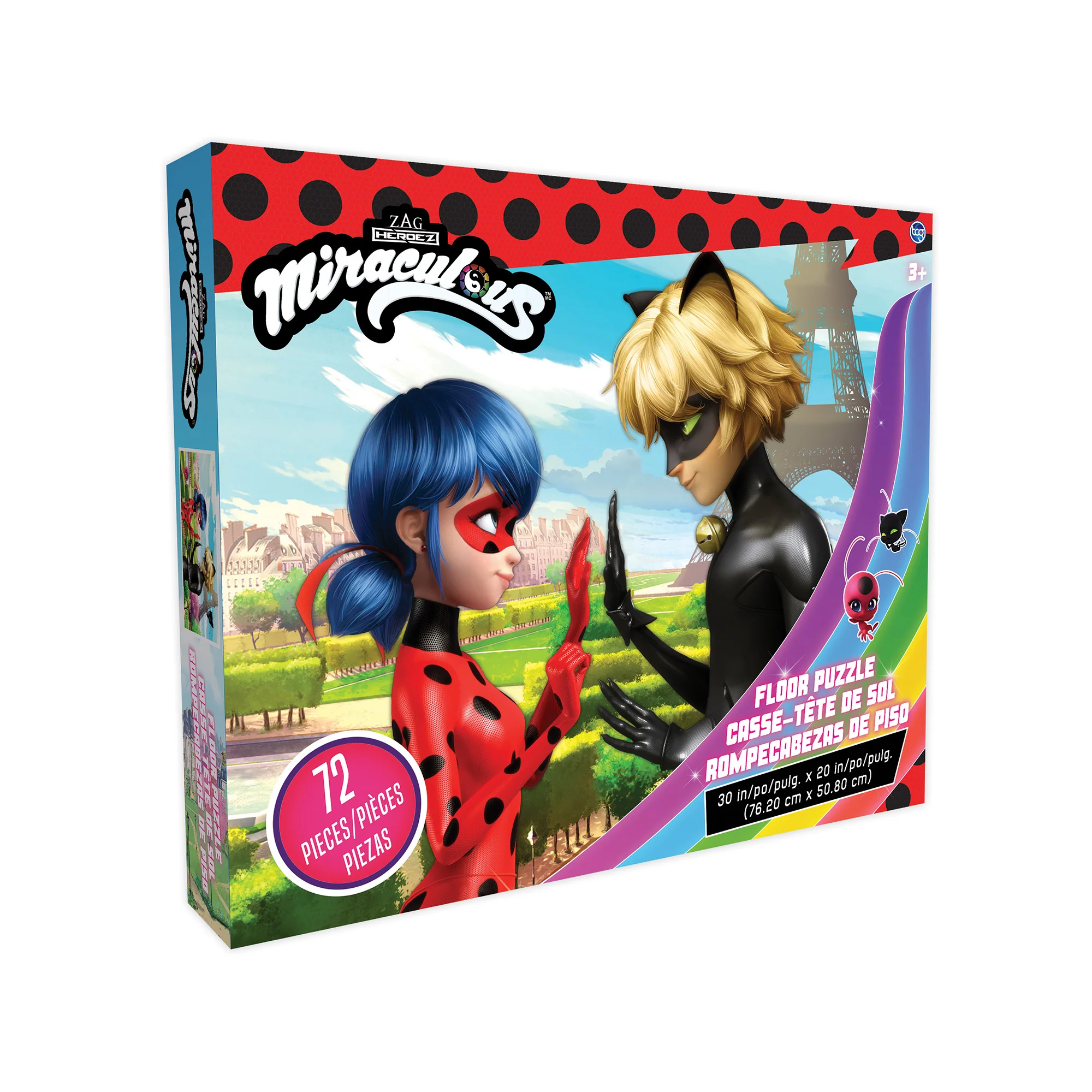 Miraculous Ladybug & Cat Noir 72-Piece Floor Puzzle