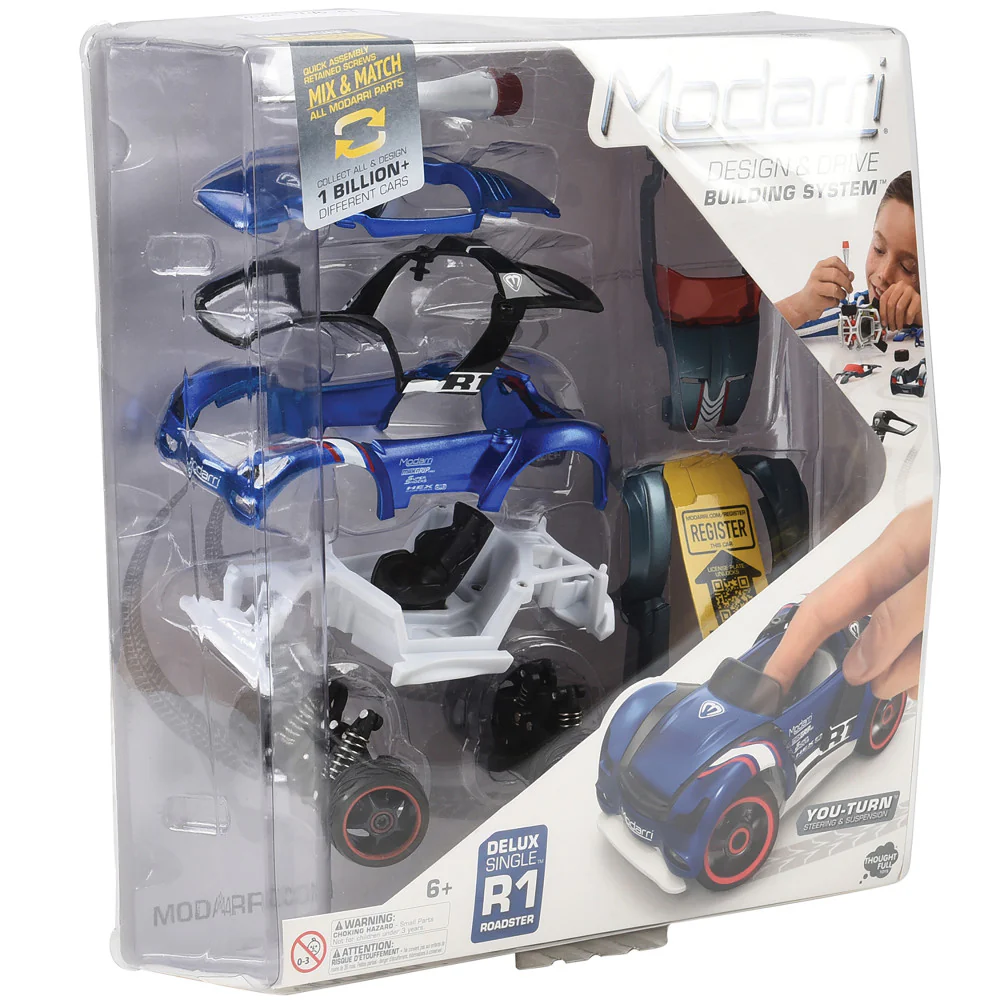 Modarri R1 Roadster Deluxe DIY Toy Car Kit - Interactive Building Fun for Kids 6+ - Image 9