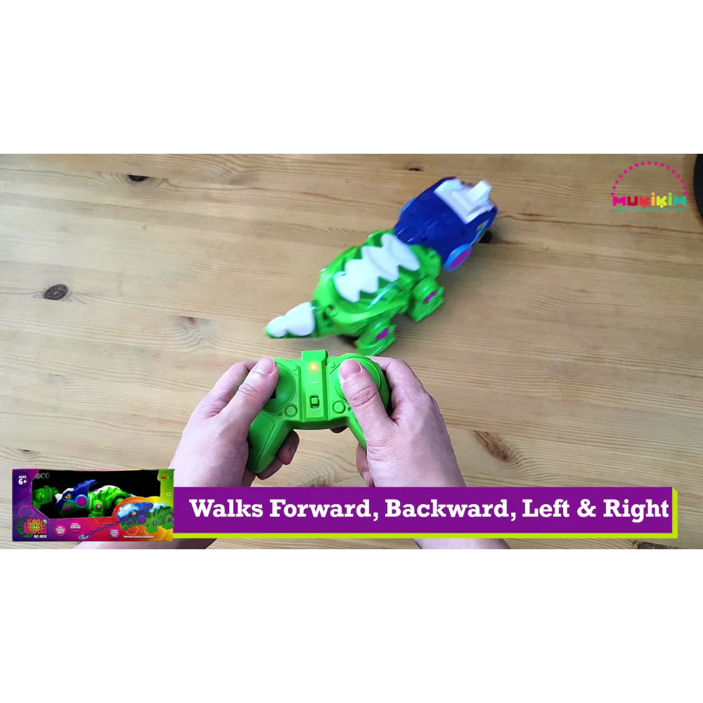 MukikiM Kool Kreepers RC-Rex - Color-Changing Dinosaur - Green & Blue - Image 6