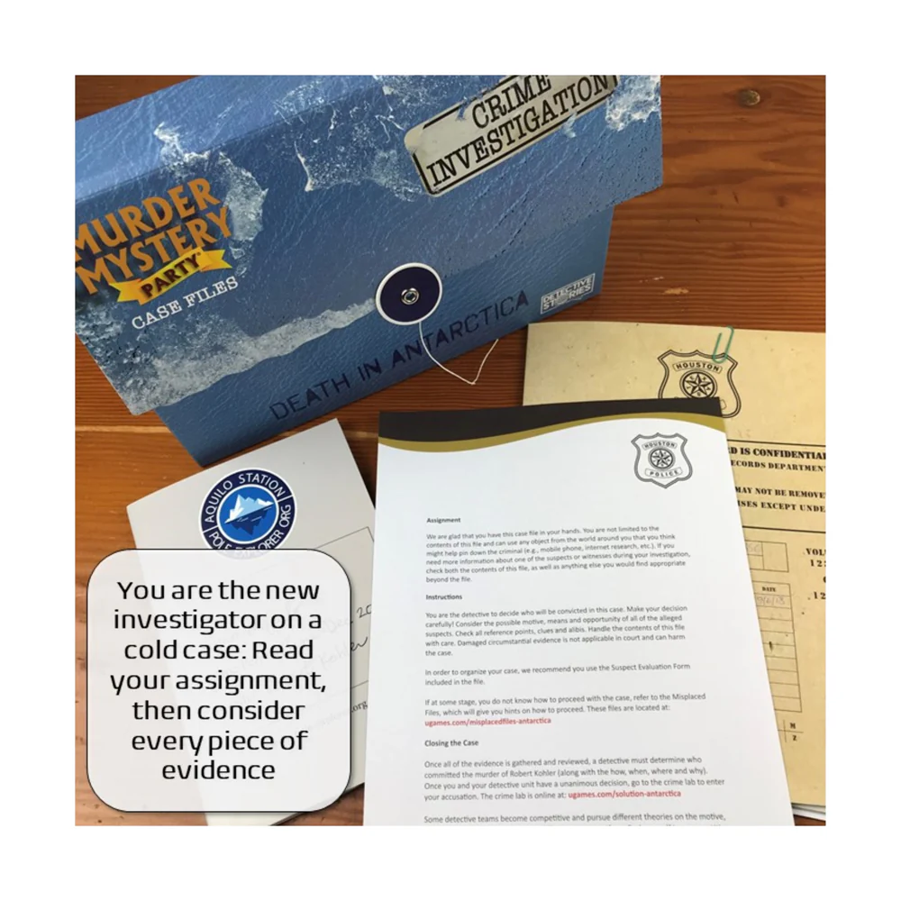 Murder Mystery Party Case Files: Death in Antarctica Investigation Game - Image 3