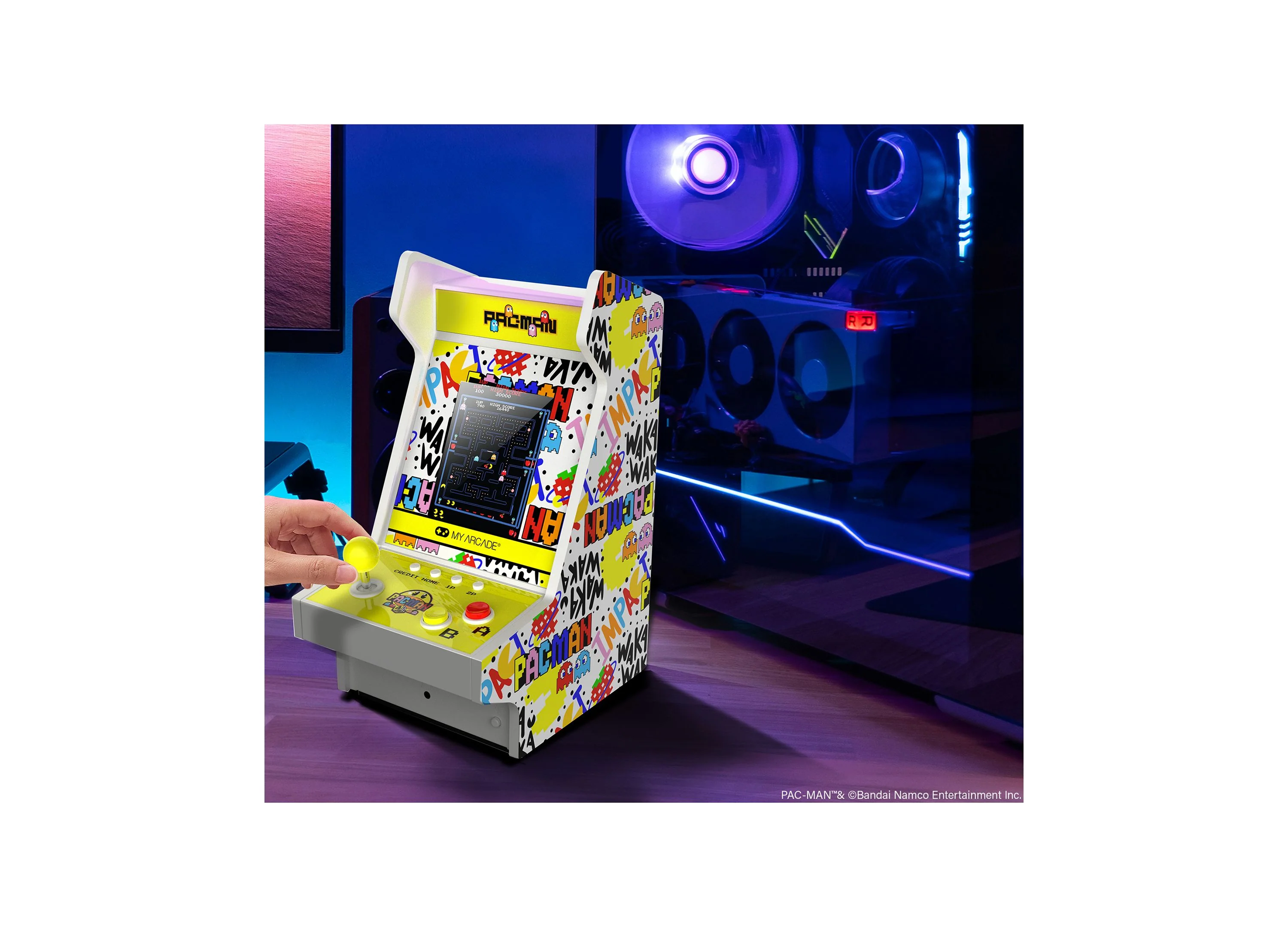 My Arcade Pac-Man 45th Anniversary Mighty Player Portable Retro Arcade With 14 Games - Image 3