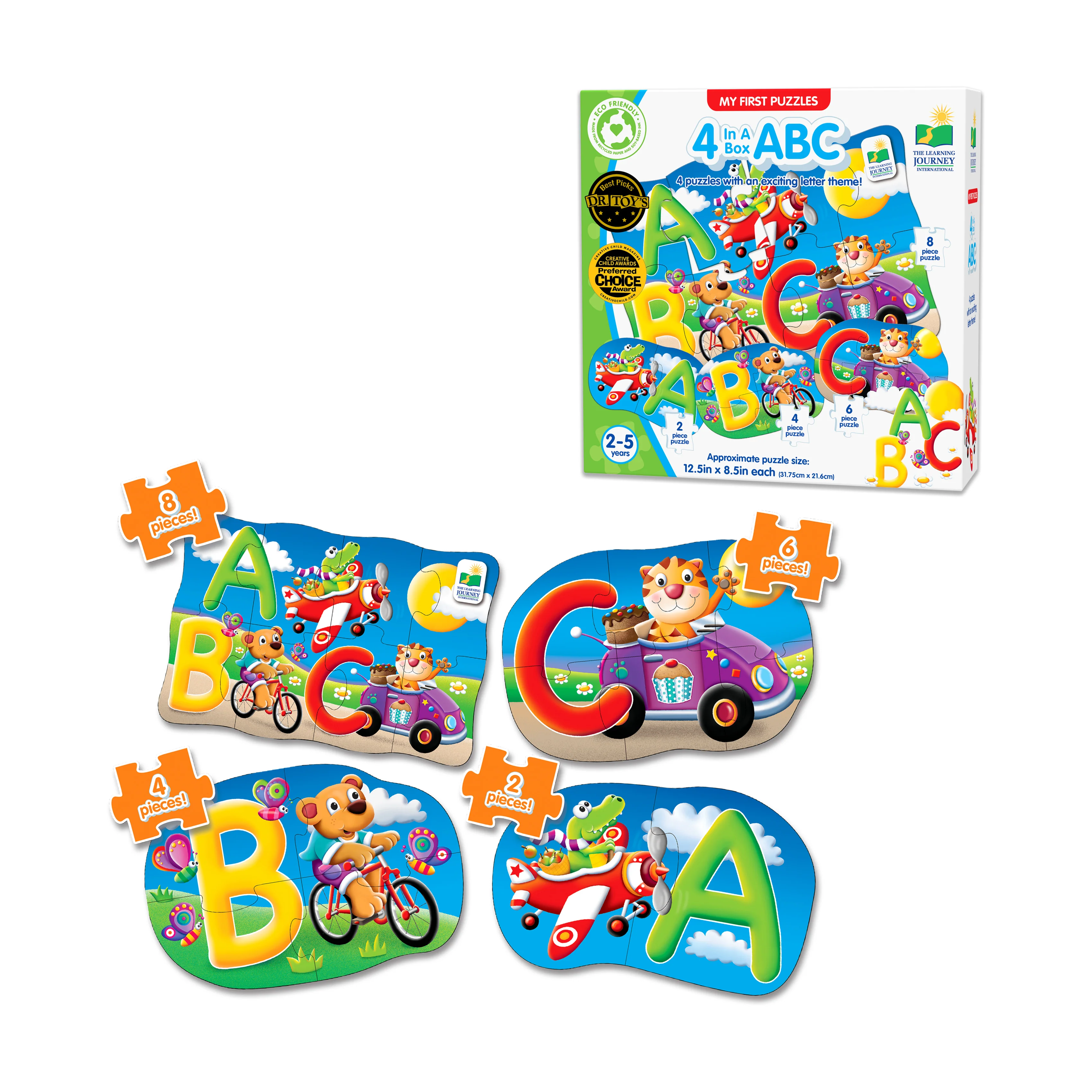 My First Puzzles - ABC Animal Adventure 4-Pack Set - Image 3