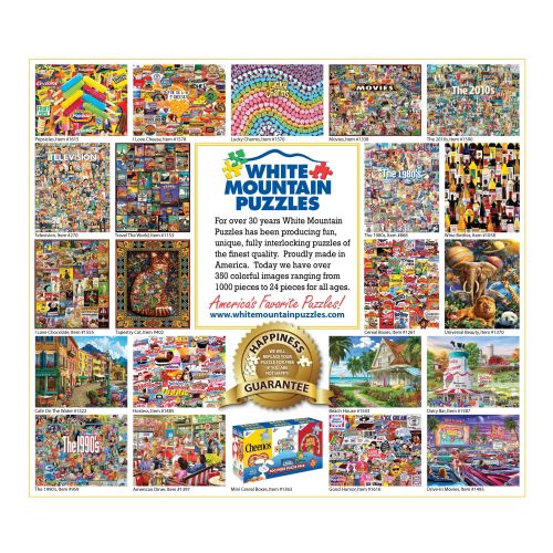 Vintage Cereal Box Collage Puzzle - 1000 Pieces by White Mountain Puzzles - Image 2