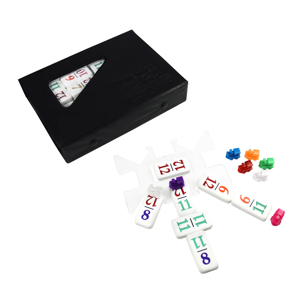 Number Dominoes Premium Double 12 Set with Color-Coded Tiles - Image 3
