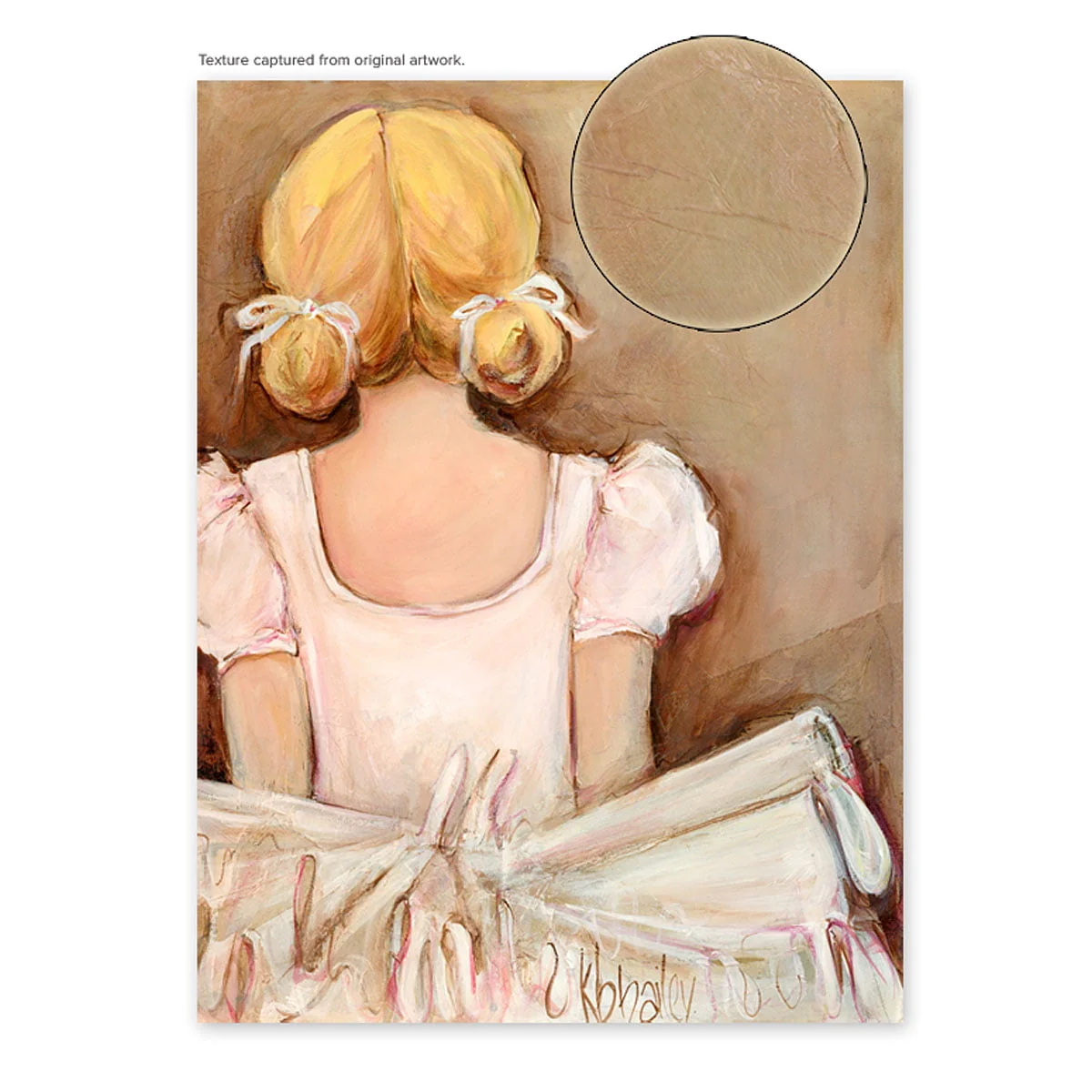 Oopsy Daisy 14x18 Beautiful Ballerina Canvas Wall Art - Pink