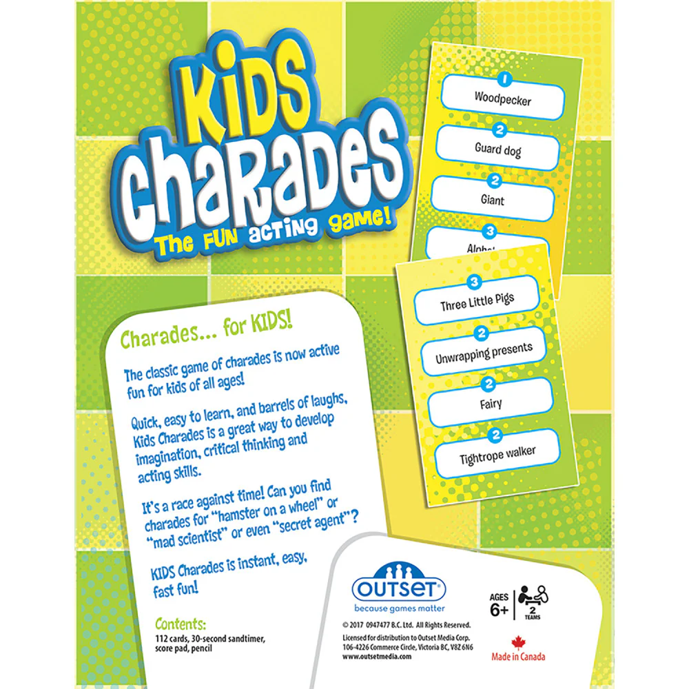 Outset Media Kids Charades Game - New Box Size, 300 Fun Options for Ages 6+ - Image 2