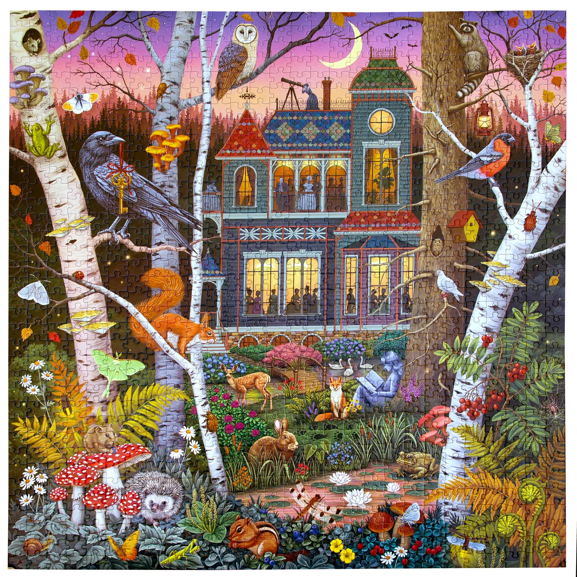 eeBoo Piece & Love Alchemist's Forest 1000-Piece Jigsaw Puzzle - Image 2