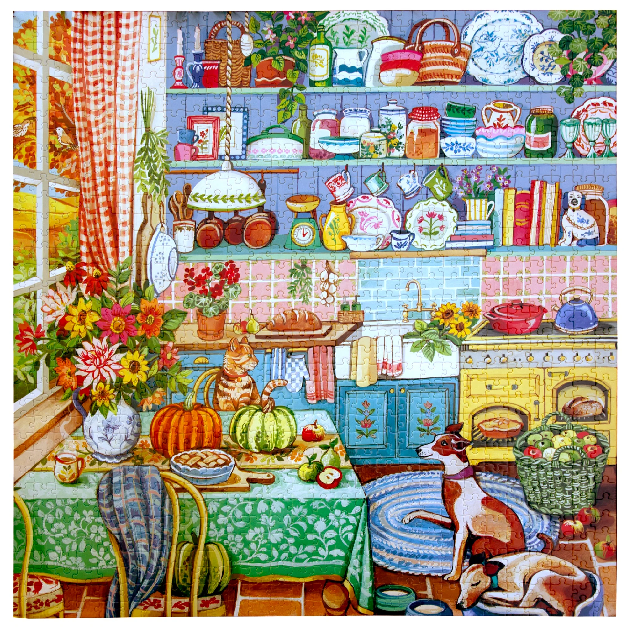 eeBoo Harvest Kitchen 1000-Piece Puzzle With Clare Therese Gray Artwork - Image 2