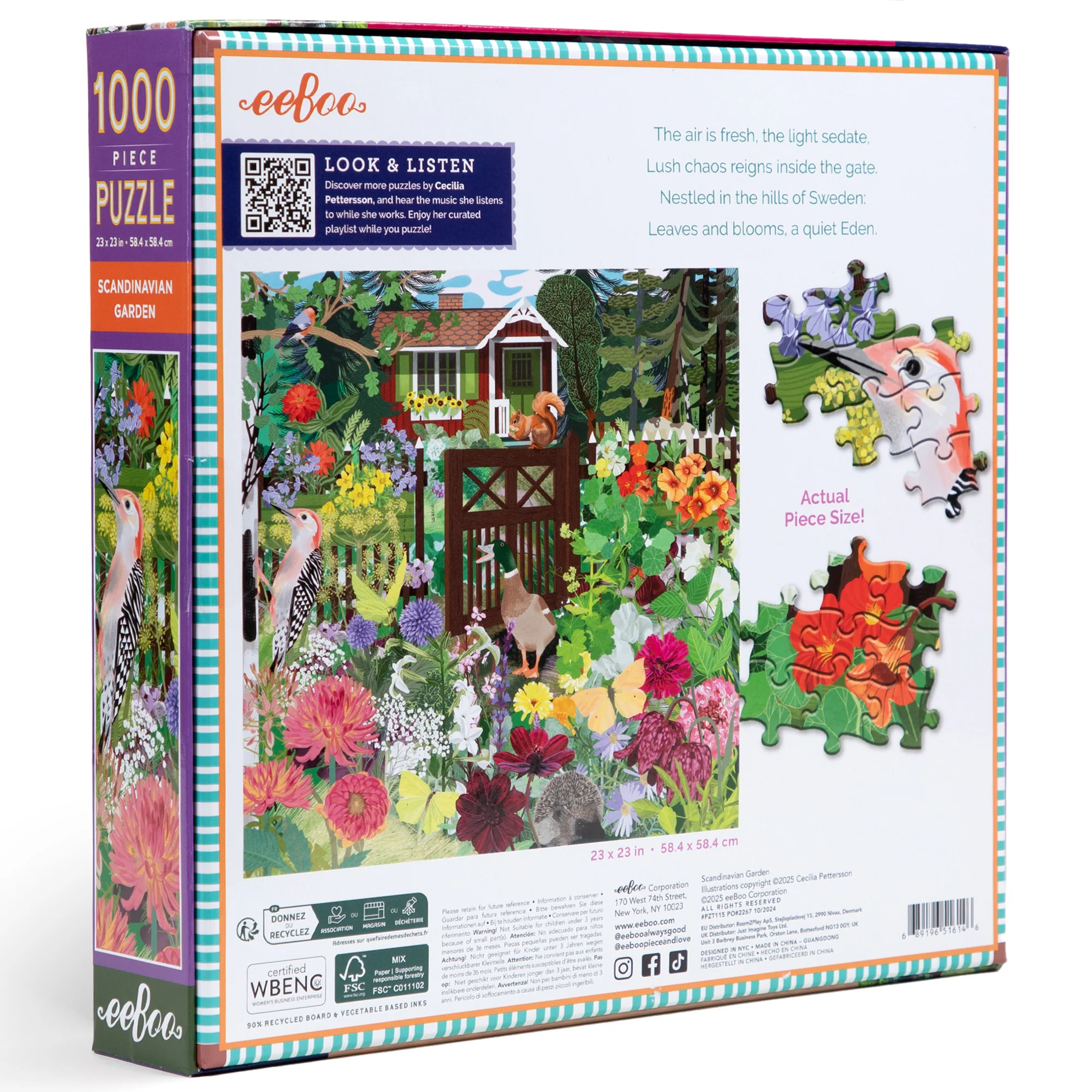 Piece&Love Scandinavian Garden 1000 pc Puzzle