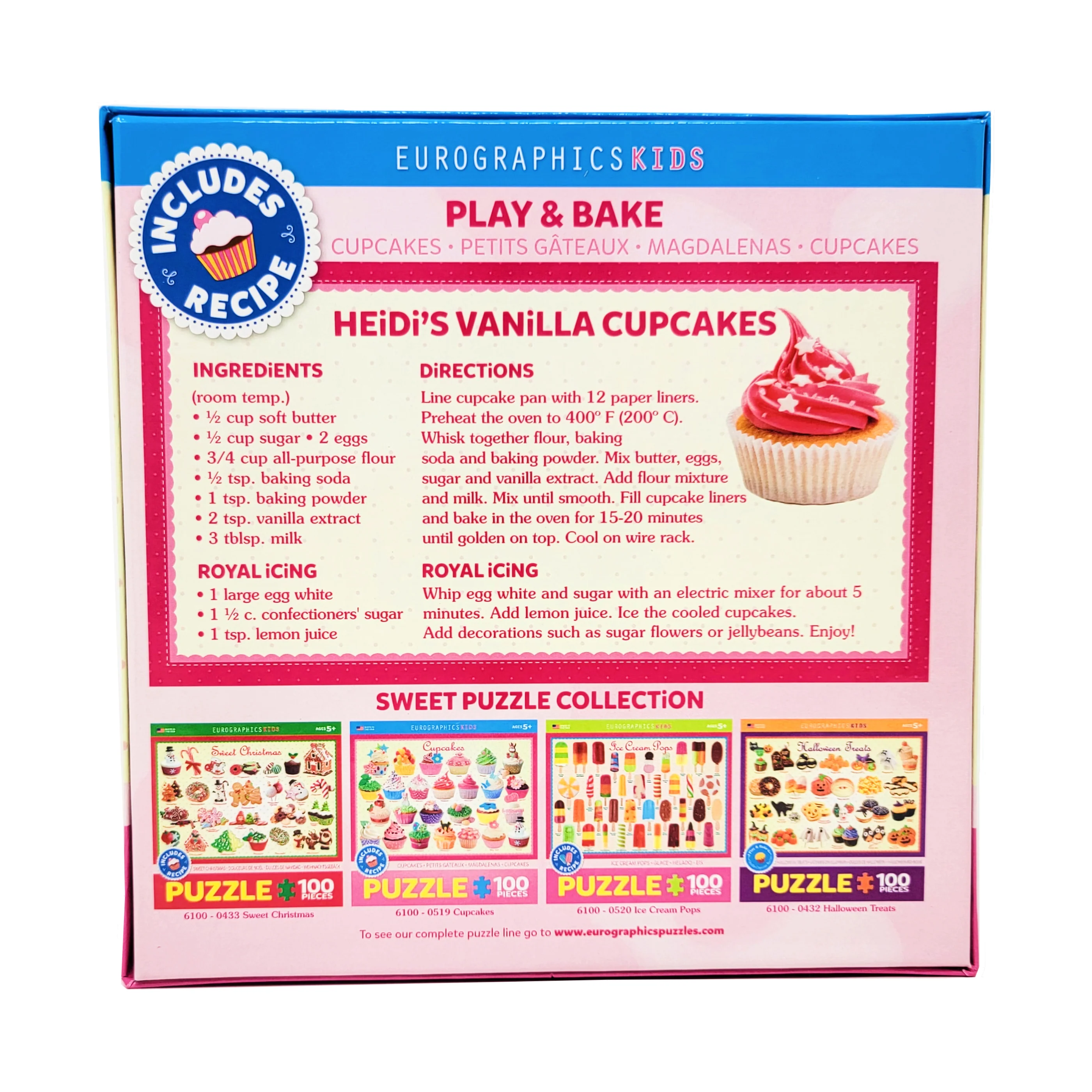 Sweet Delight Cupcakes Puzzle Playset - 100 Pieces - Image 4
