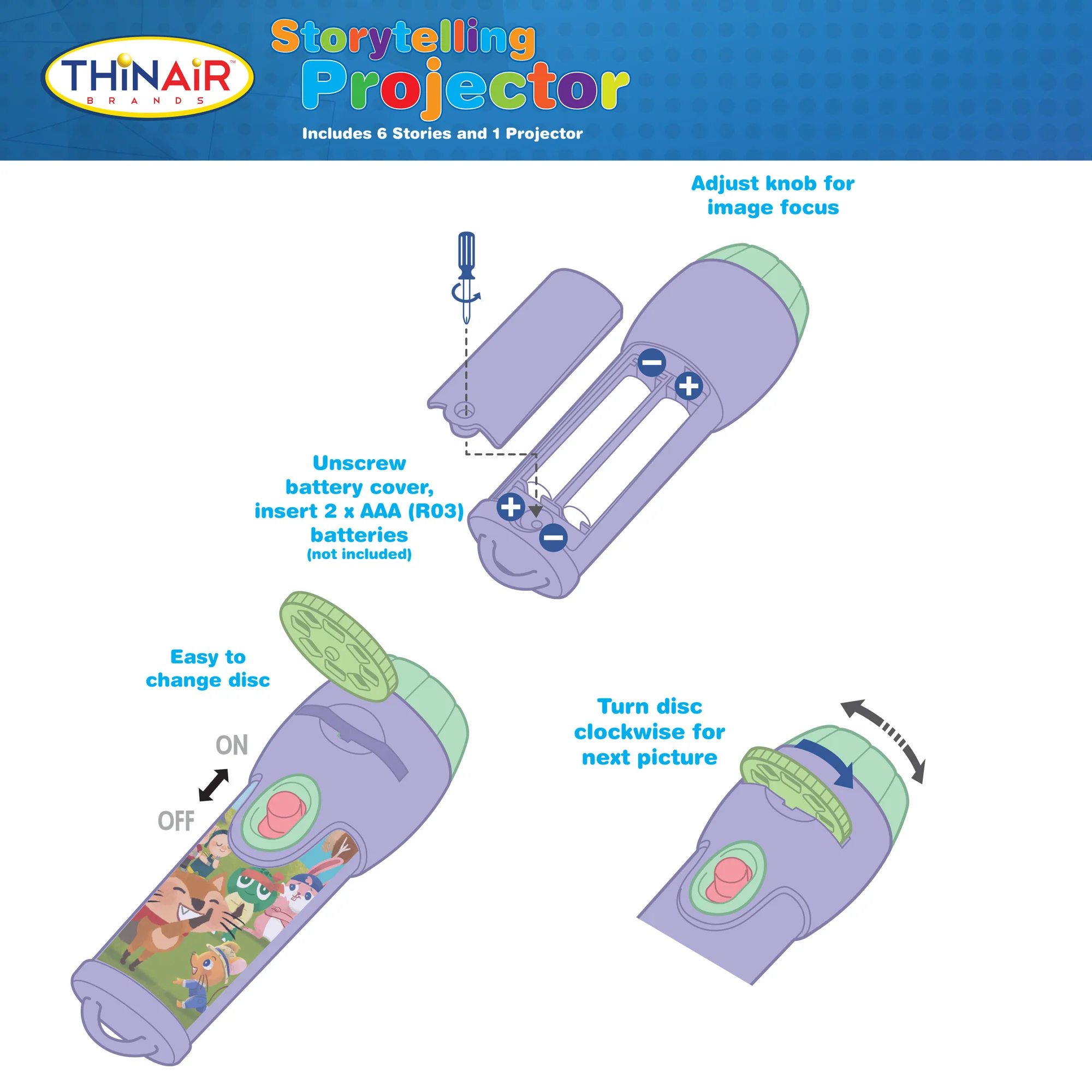 Playful Minds Storytelling Projector - Interactive Tales & Sounds for Kids - Image 5