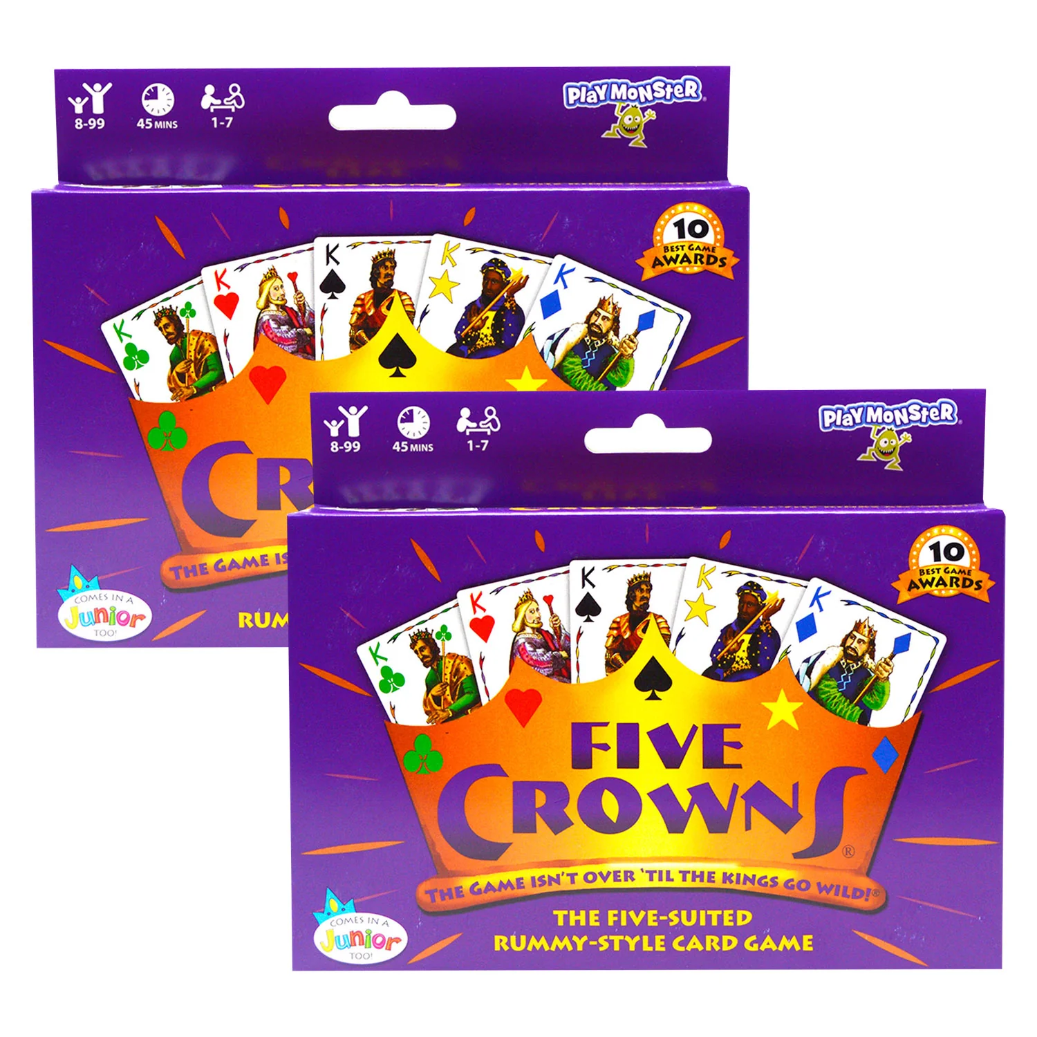 PlayMonster Five Crowns Card Game, Double Pack
