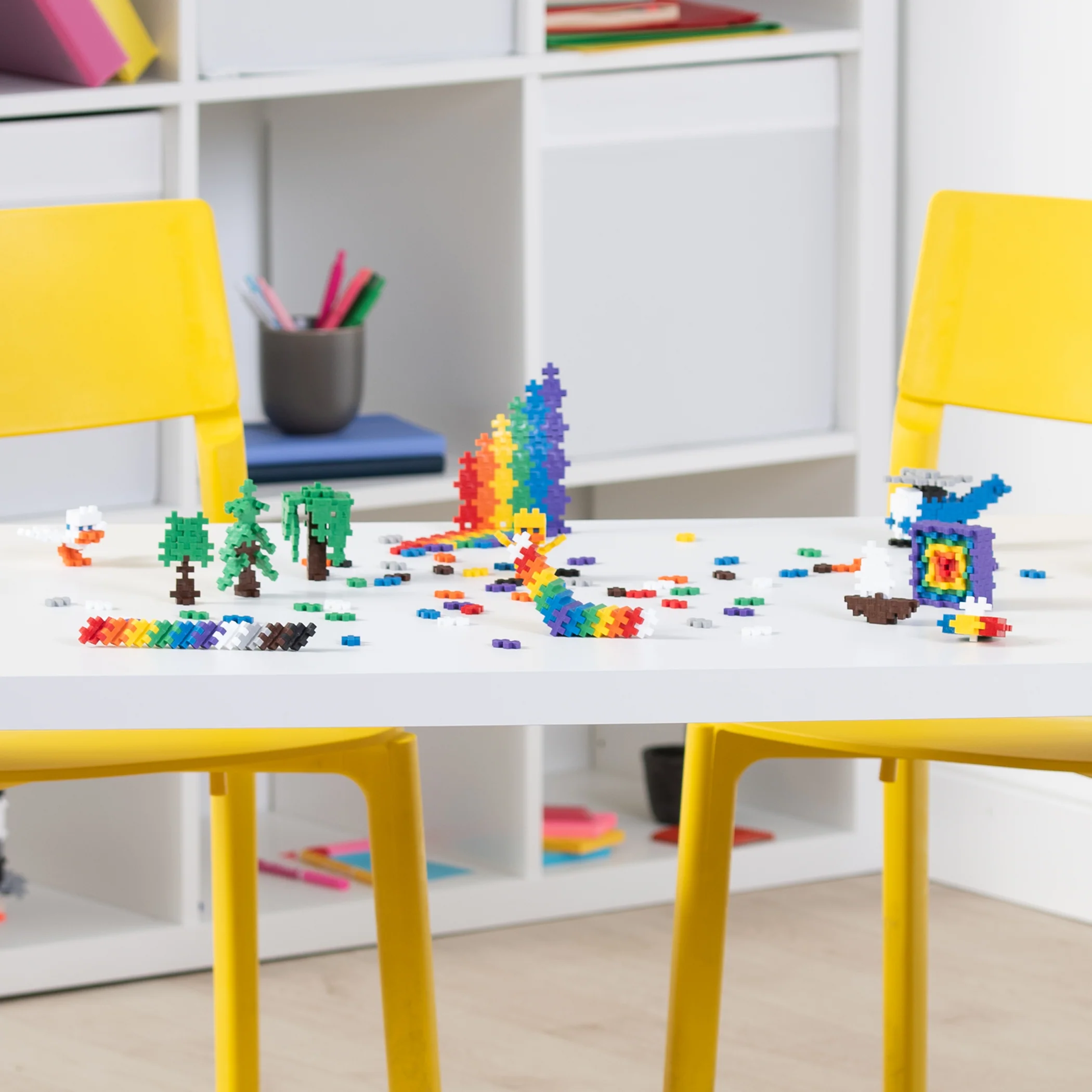 Plus-Plus Basic 240-Piece Construction Building Set - Colorful Interlocking Mini Puzzle Blocks - Image 2