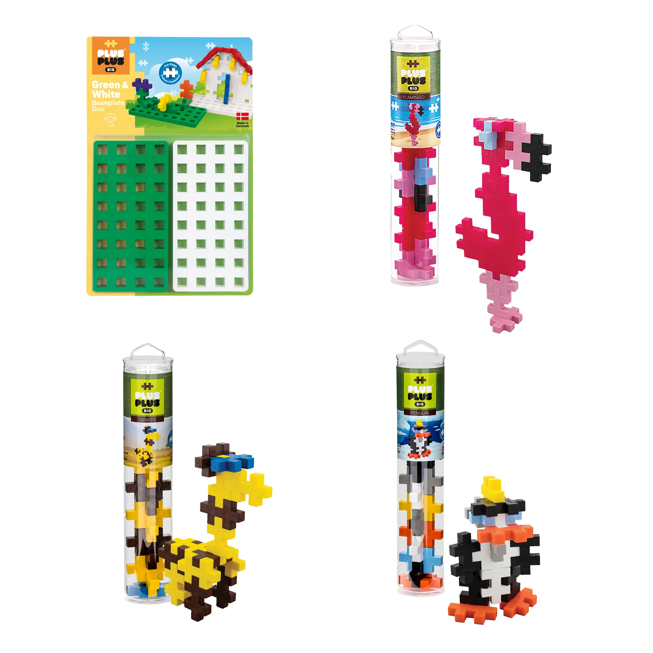Plus-Plus BIG Zoo Tubes & Baseplate Bundle - Creative Building Set - Image 2
